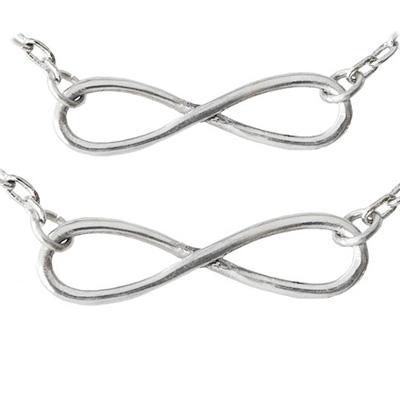 Pick Your Sentiment Necklace Set - Best Friends Infinity Knot
