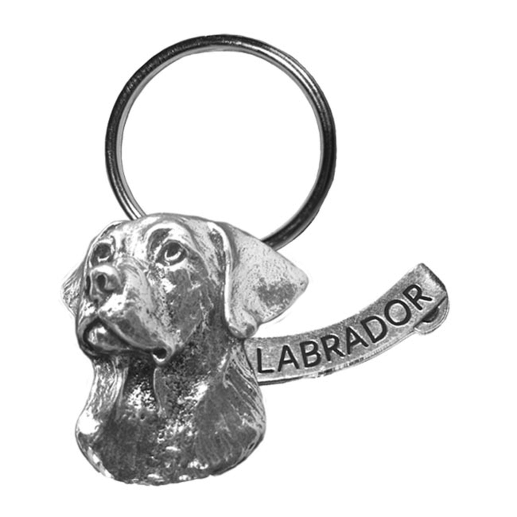 New-Spin Metal Casting Labrador Keychain