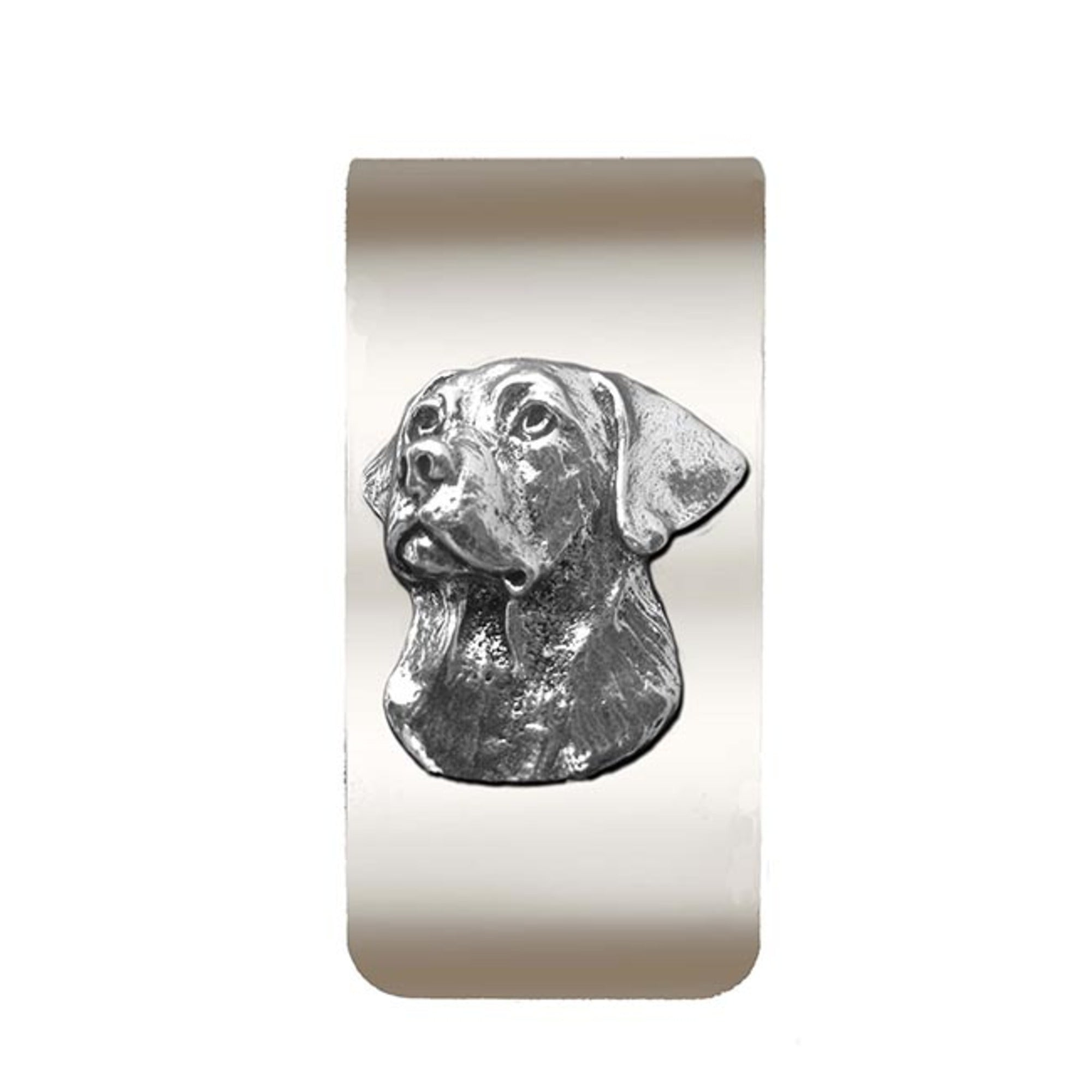 New-Spin Metal Casting Labrador Money Clip