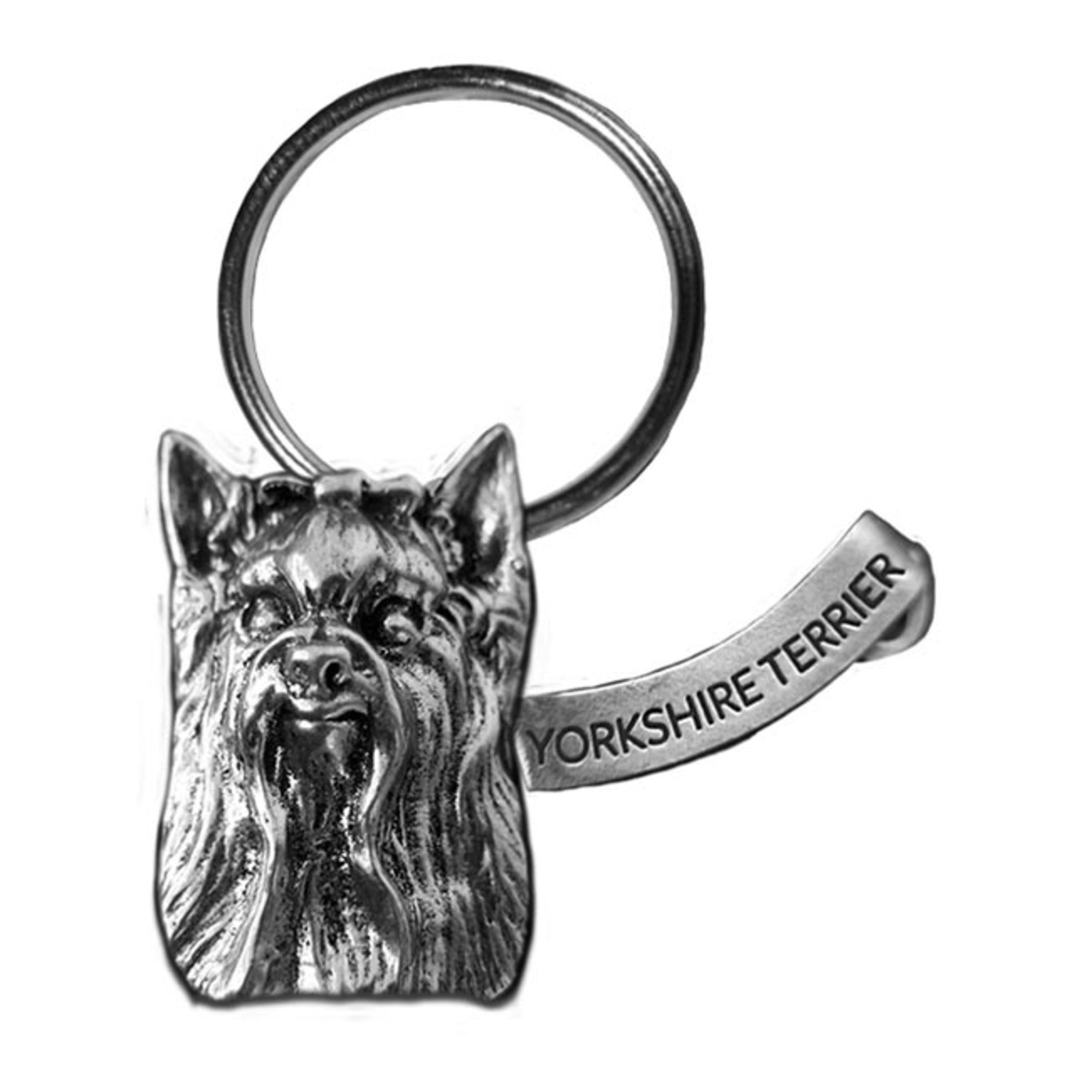 New-Spin Metal Casting Yorkie Keychain