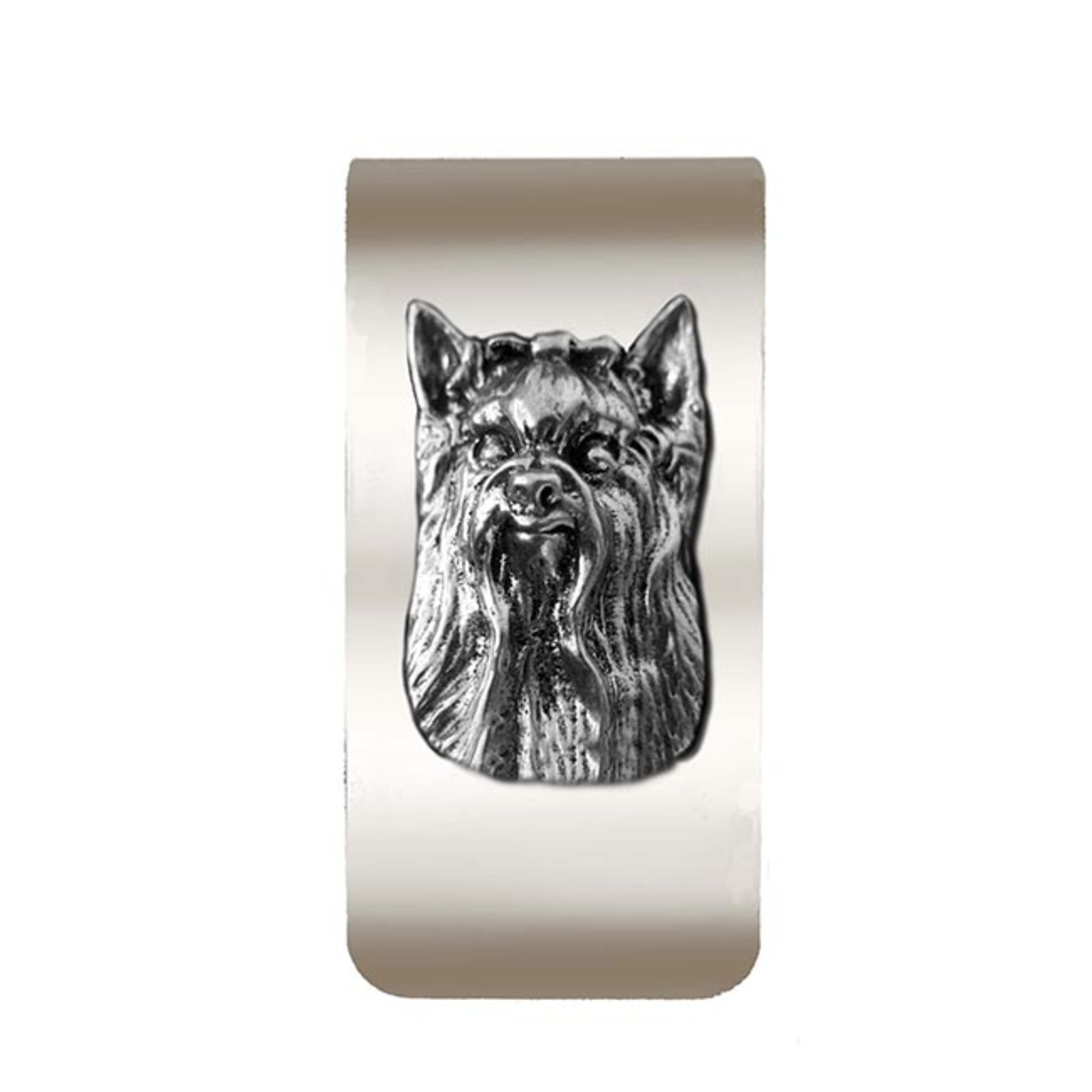 New-Spin Metal Casting Yorkie Money Clip
