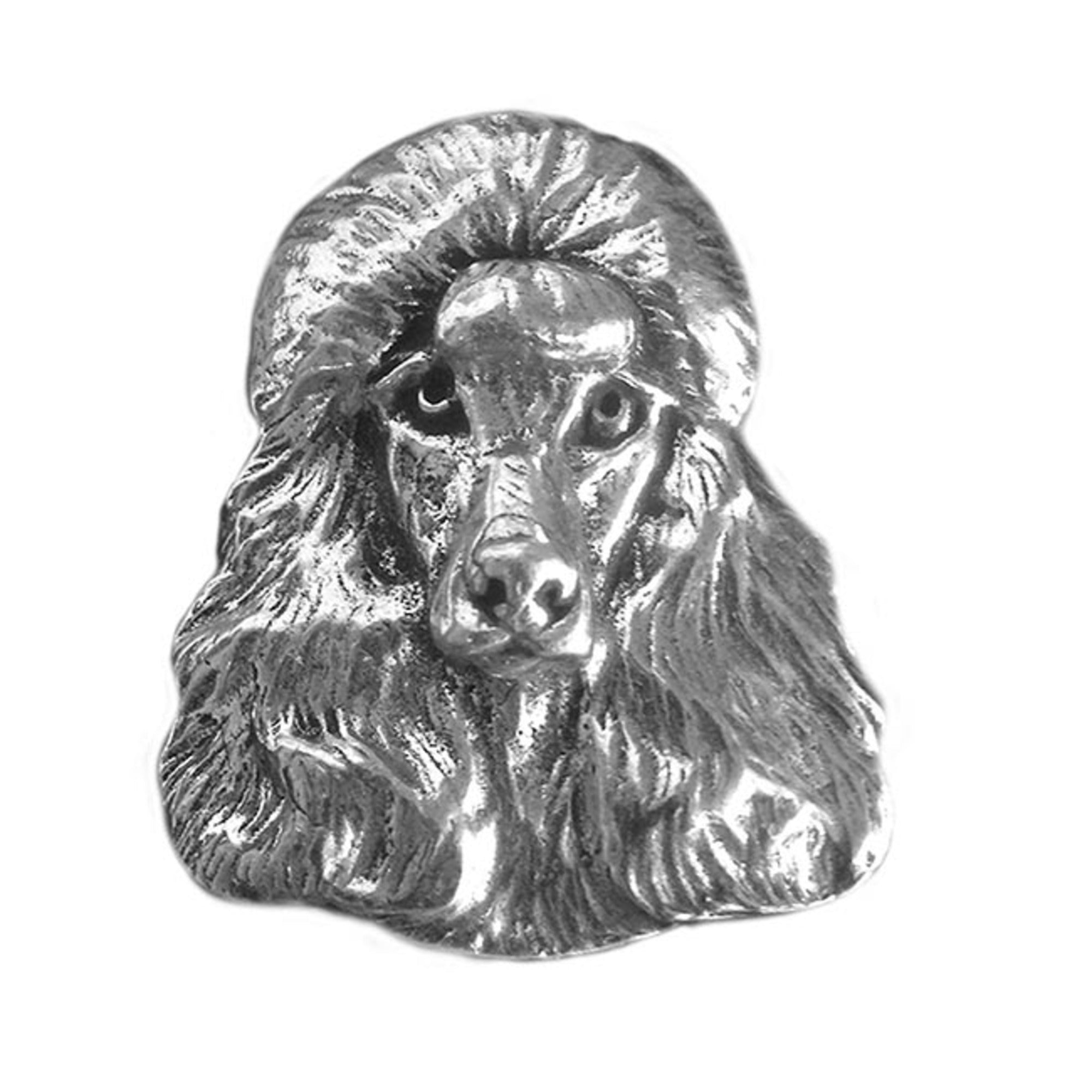 New-Spin Metal Casting Poodle Magnet - Poodle - Magnets - Antique Pewter