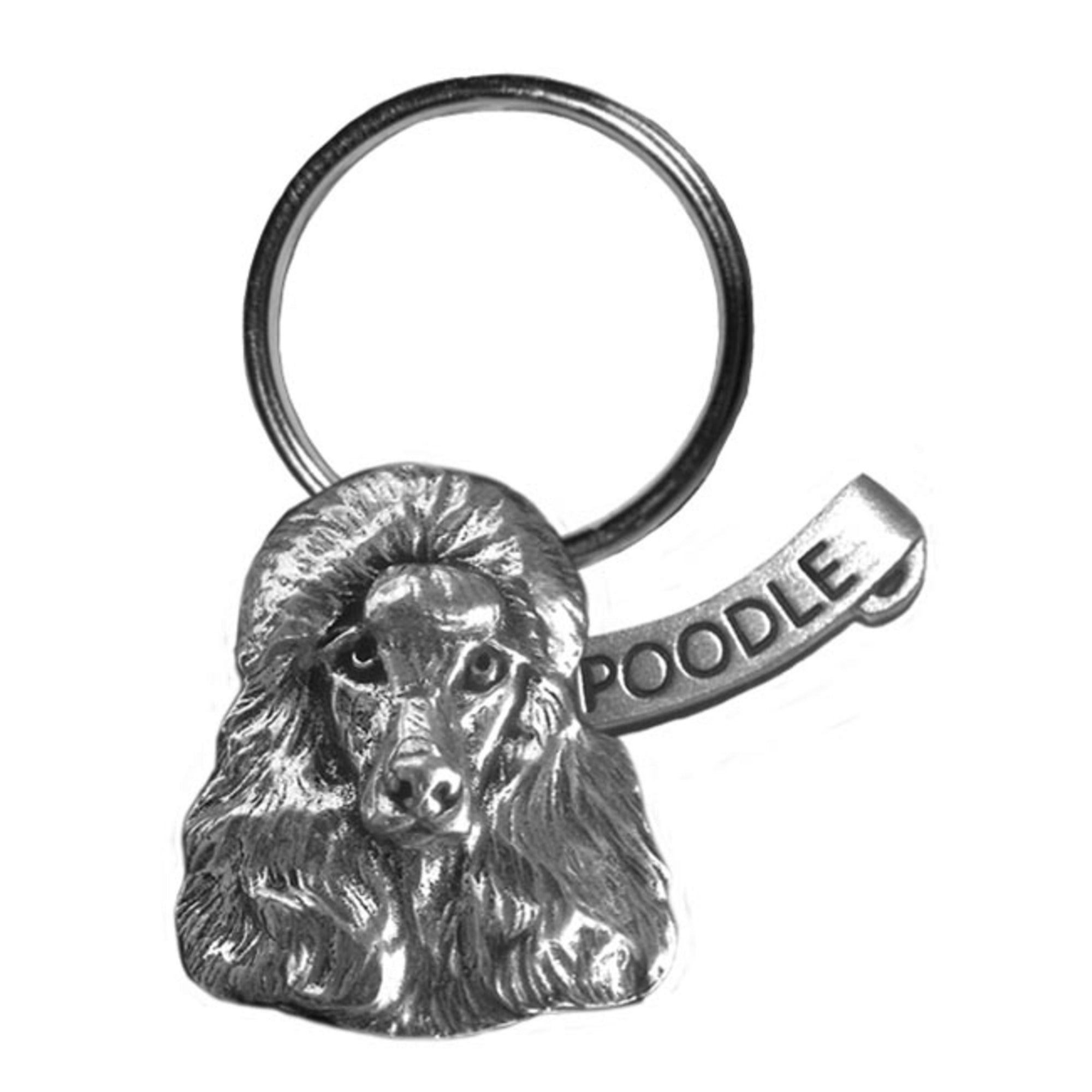 New-Spin Metal Casting Poodle Keychain