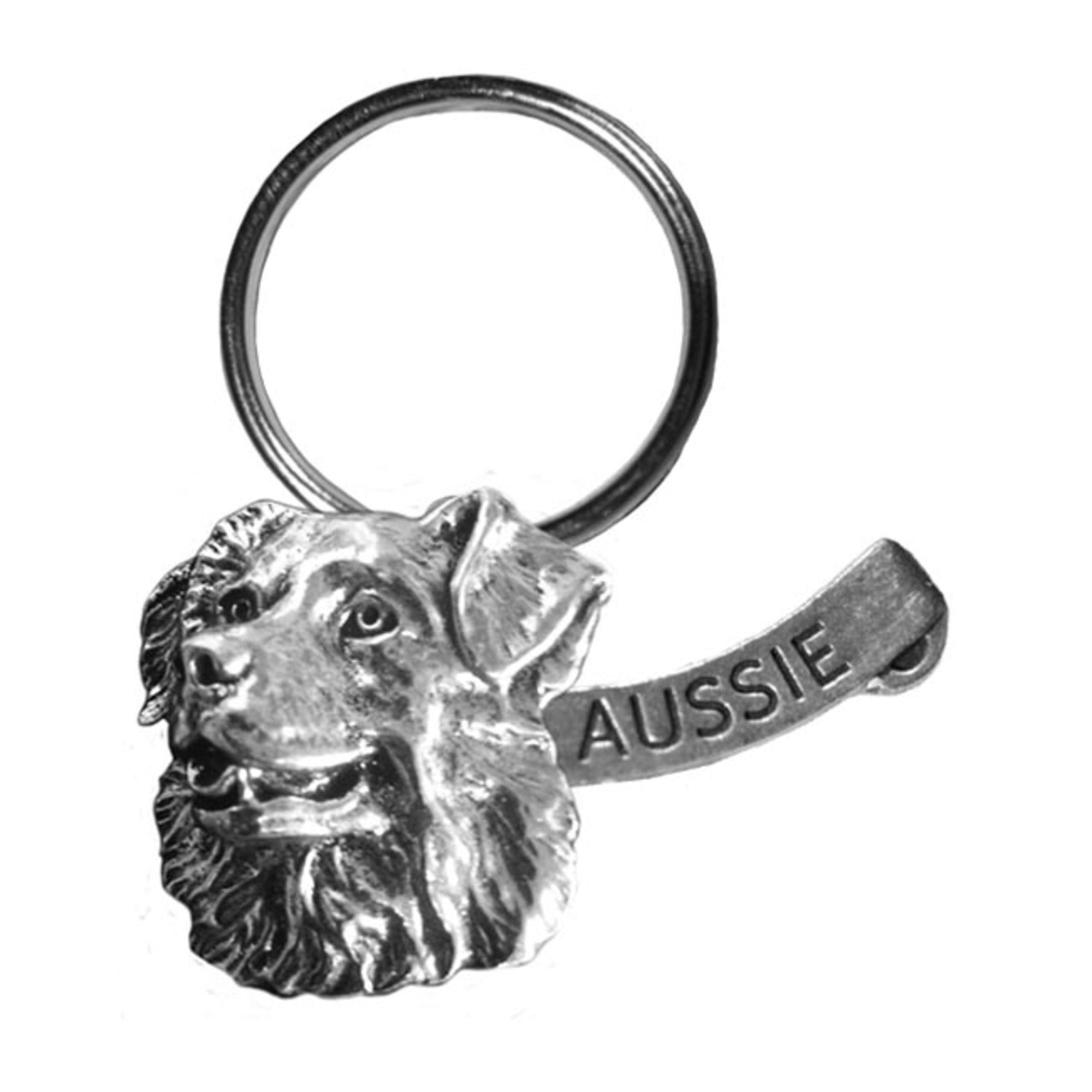 New-Spin Metal Casting Aussie Keychain