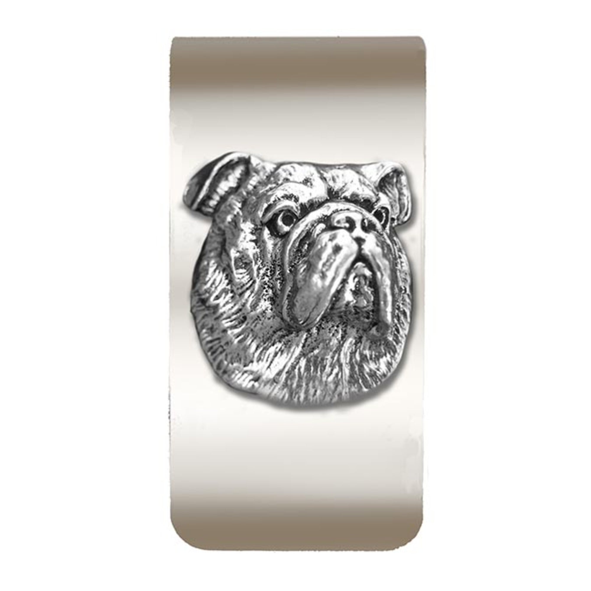 New-Spin Metal Casting Bulldog Money Clip