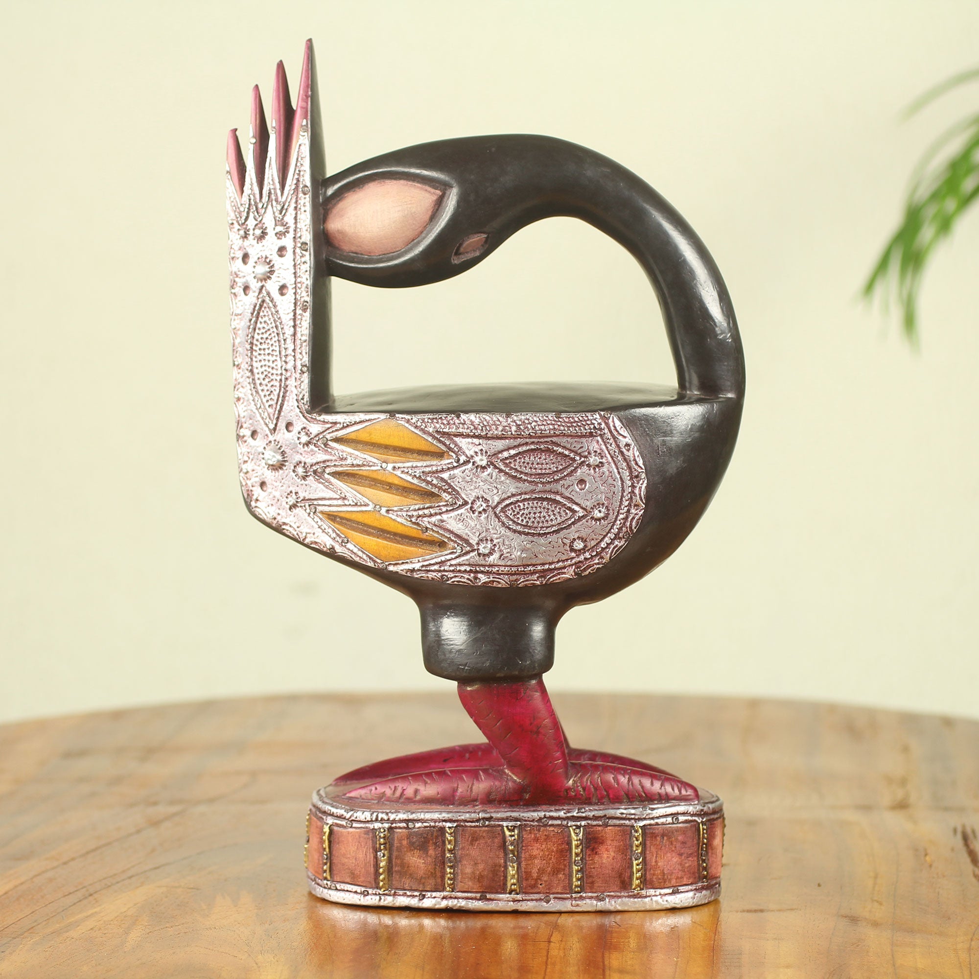 Novica Black Sankofa Fair Trade Wood Sculpture Of Sankofa Bird From Ghana Greatergood 