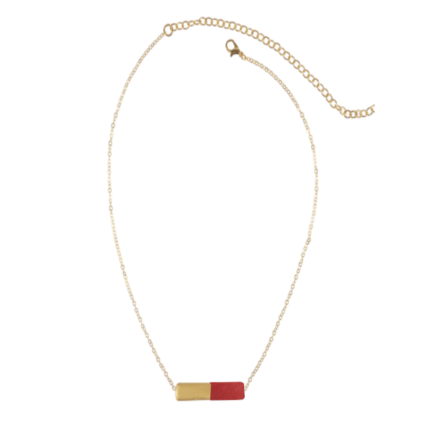 Oro Bar Necklace - Ivory
