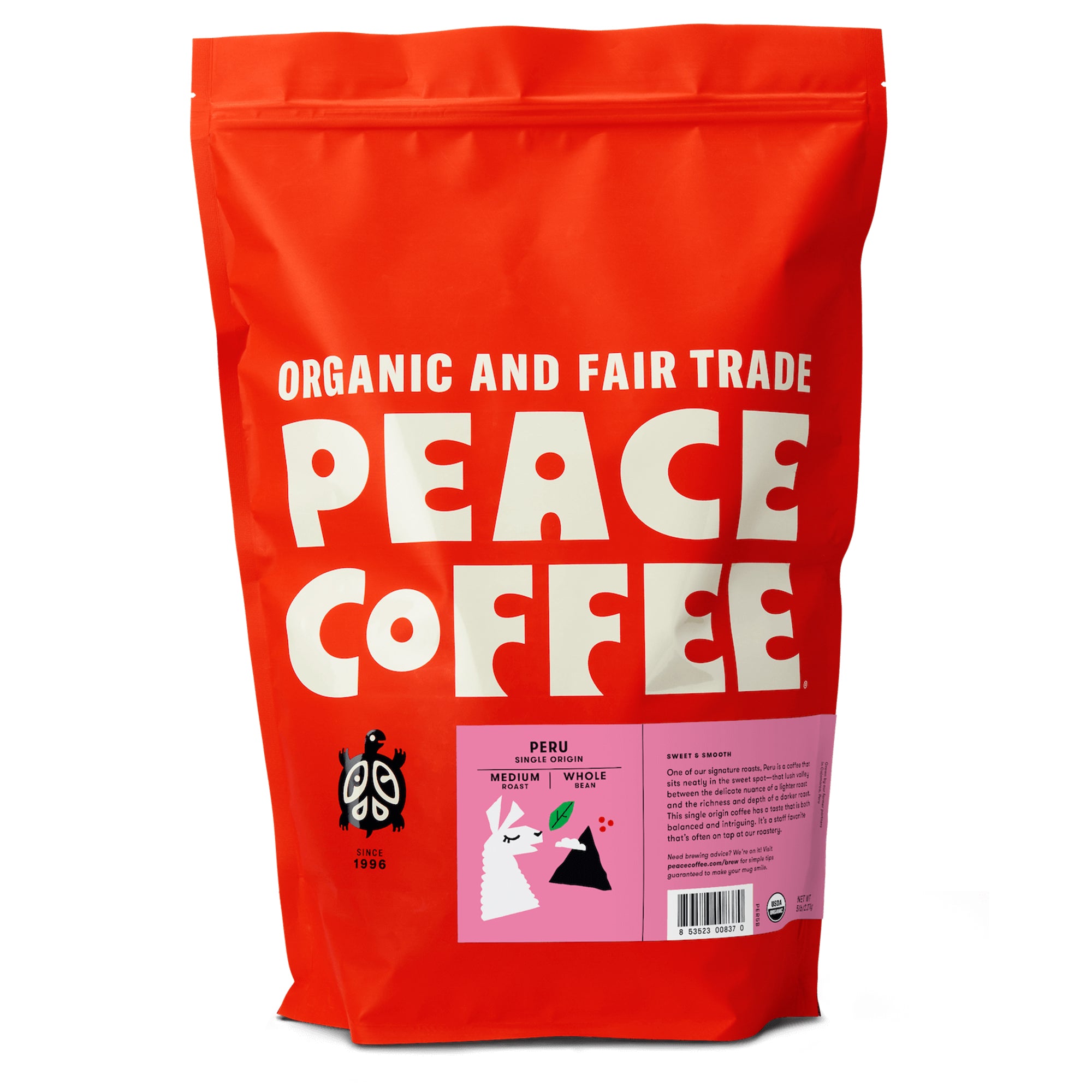 Peace Coffee Peru Coffee - Whole Bean