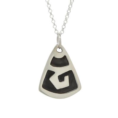 Fuego Sterling Silver Necklace - With Sterling Cable Chain