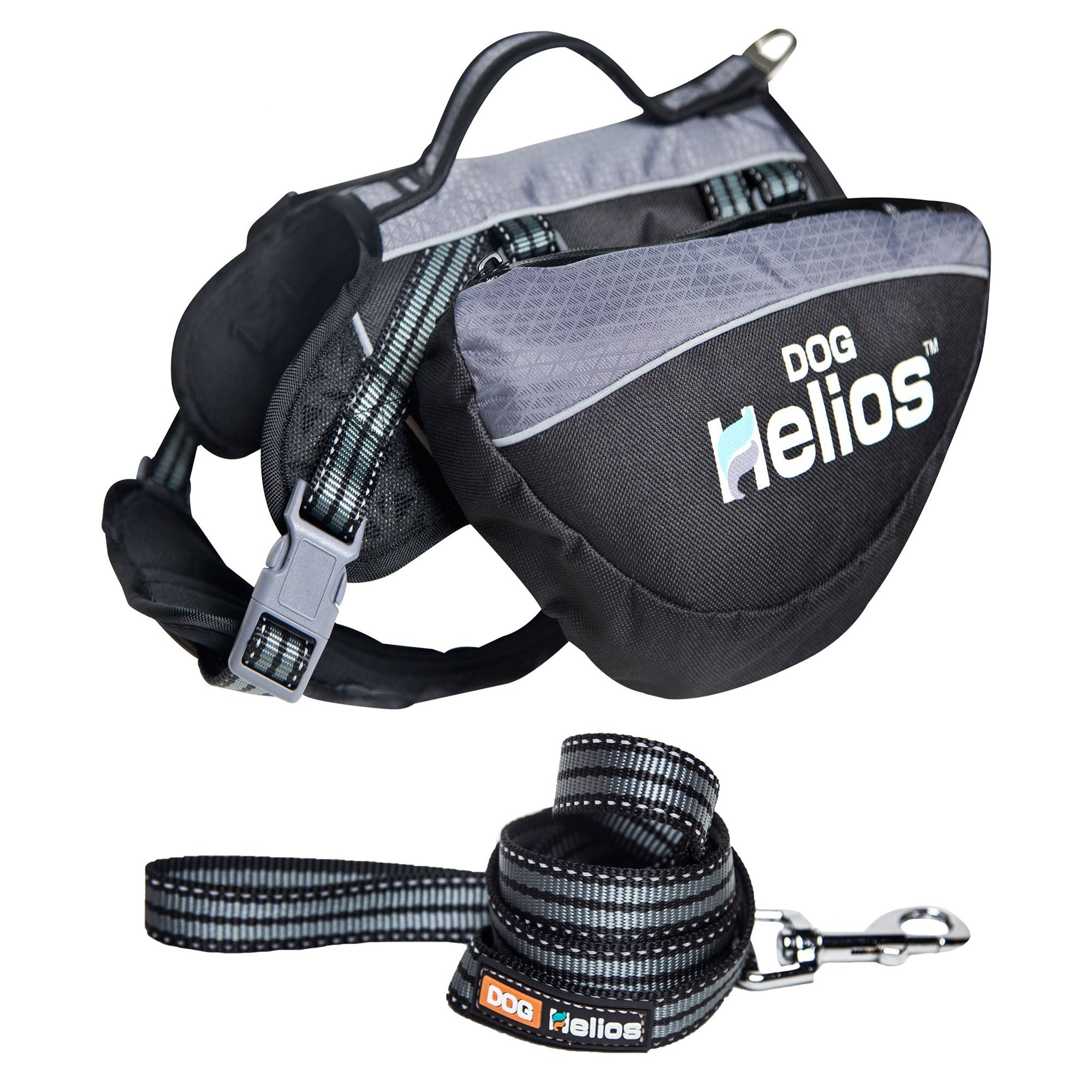 Helios Freestyle 3-in-1 Backpack Harness & Leash - Black - Medium