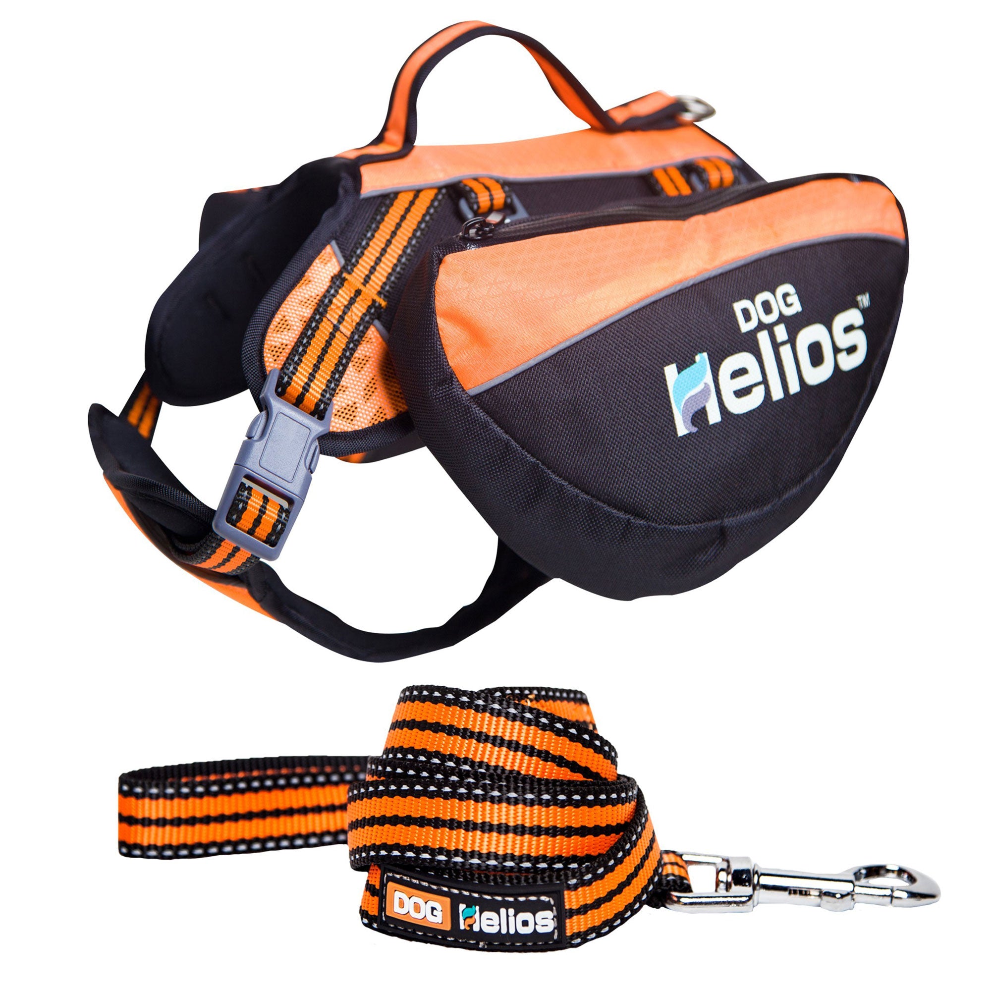 Helios Freestyle 3-in-1 Backpack Harness & Leash - Orange - Large