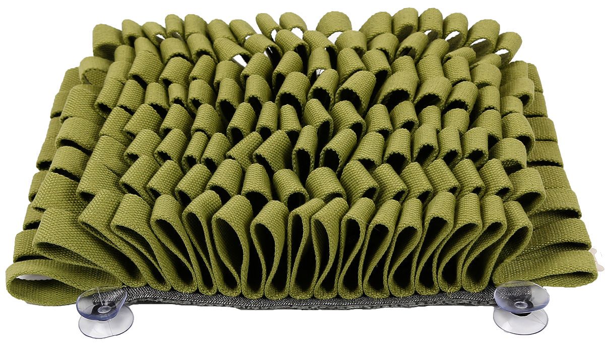 Pet Life ® 'Sniffer Grip' Interactive Anti-Skid Suction Pet Snuffle Mat - One Size - Brown