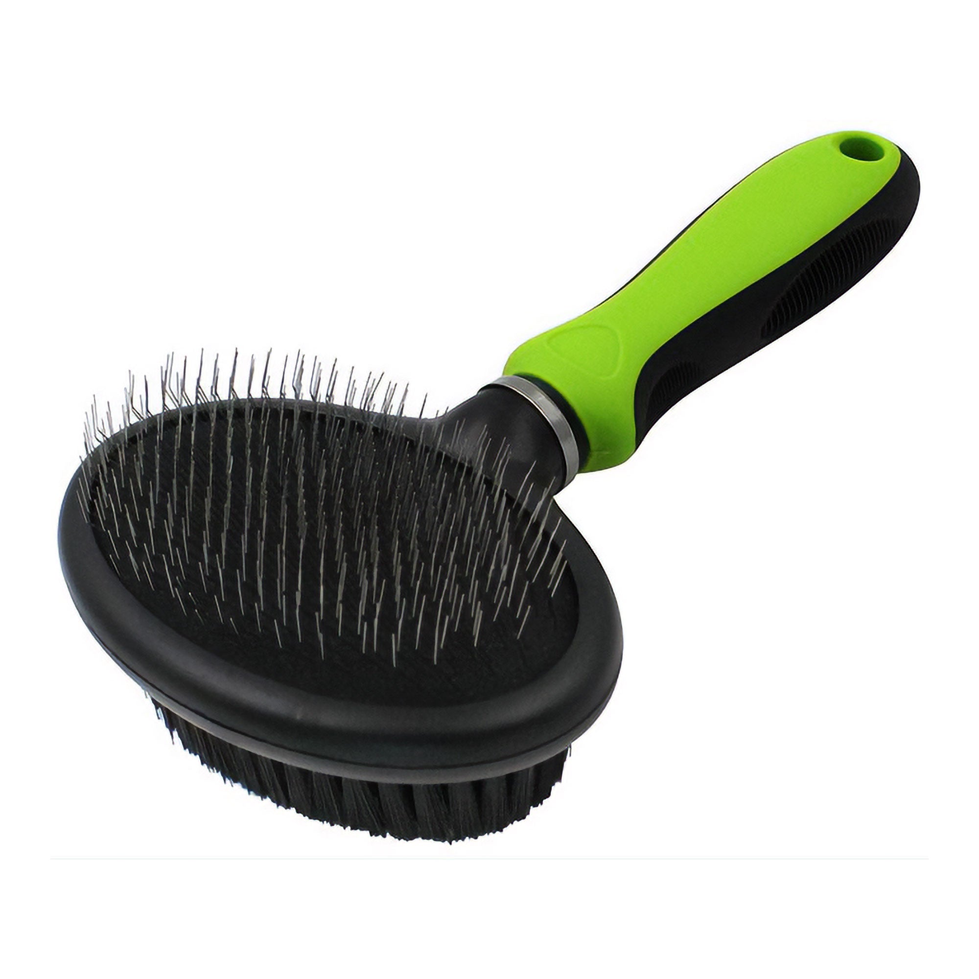Pet Life® Flex Series Dual Grooming Pet Brush - Green