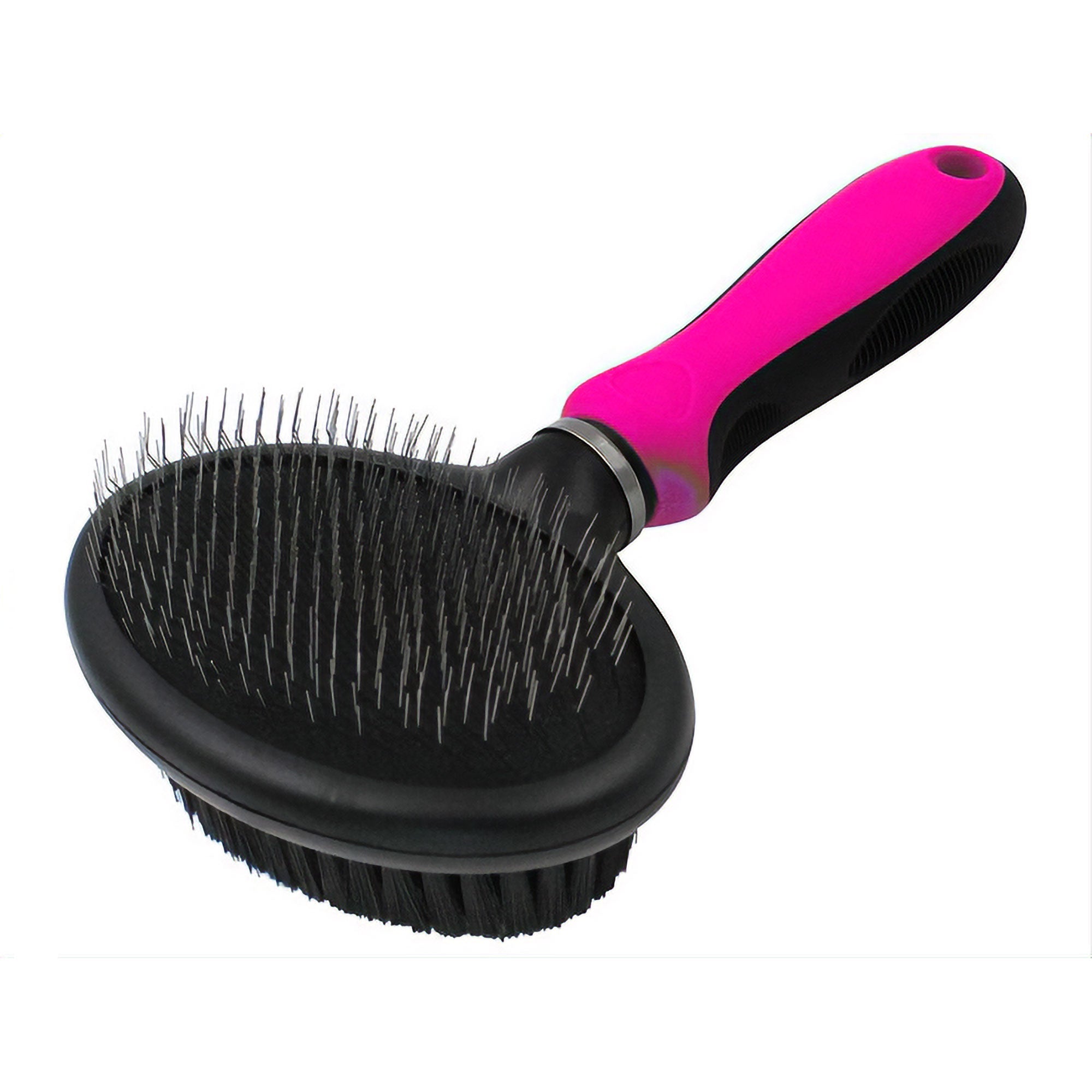 Pet Life® Flex Series Dual Grooming Pet Brush - Pink