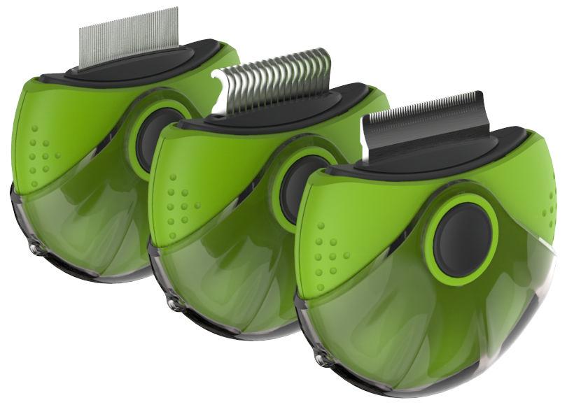 Pet Life® Axler Rotating Rake Pet Comb - Green