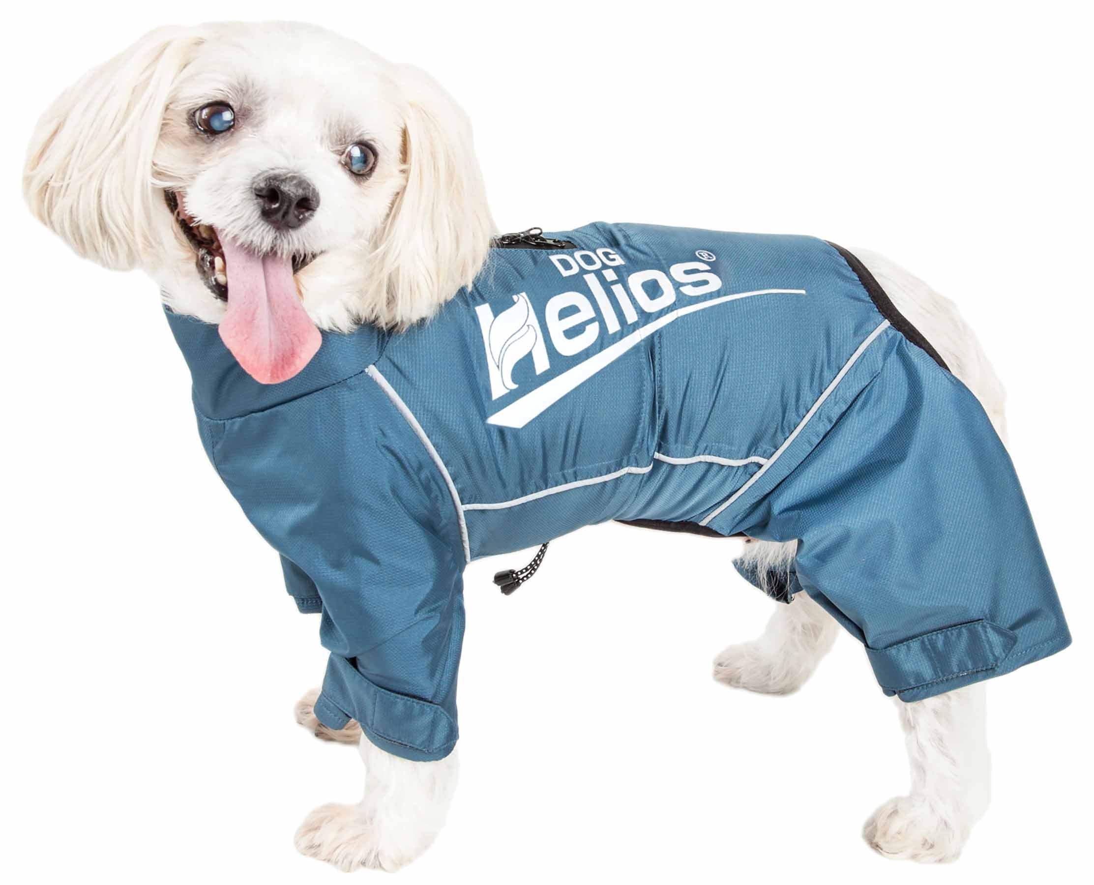 Dog Helios® 'Hurricanine' Jacket W/ Heat Reflective Technology - Blue - Small