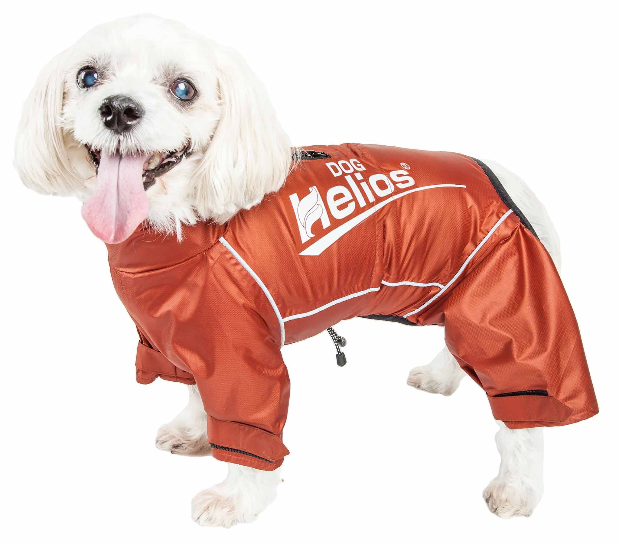 Dog Helios® 'Hurricanine' Jacket W/ Heat Reflective Technology - Tangerine - X-Large