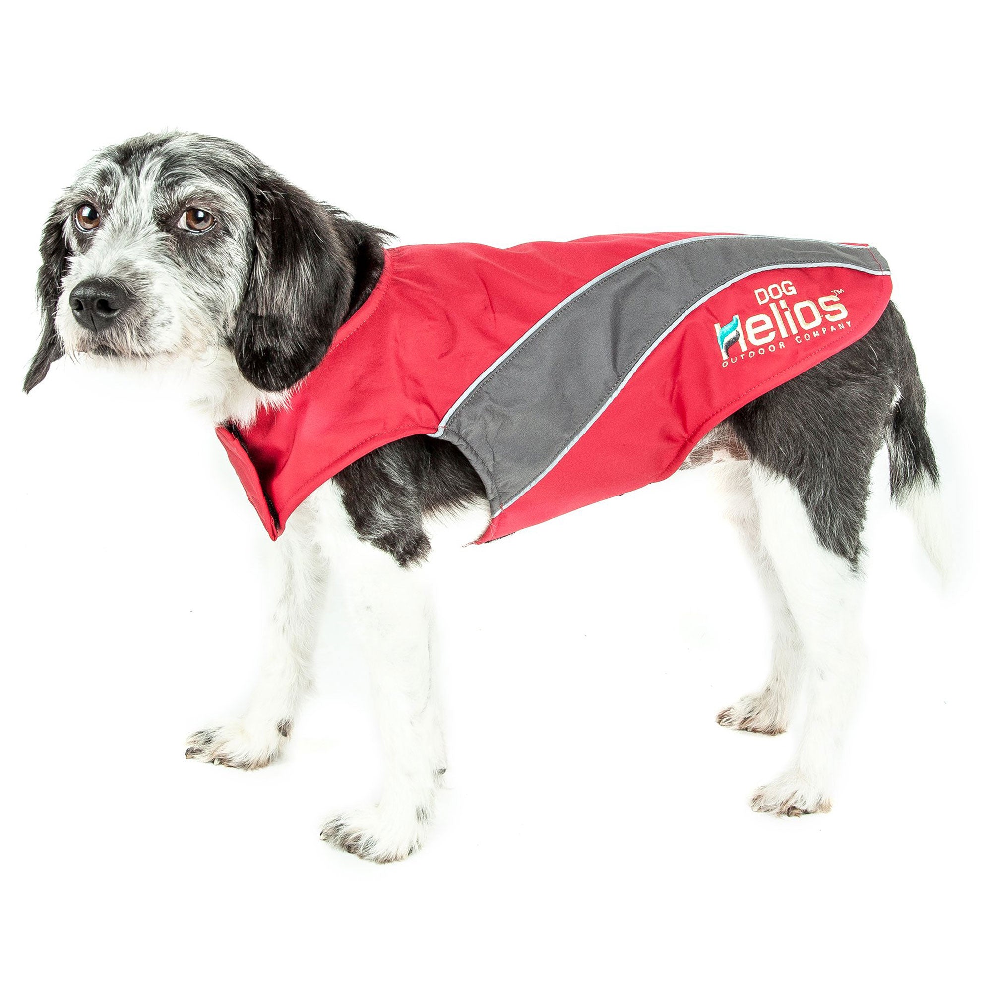 Dog Helios® Octane Softshell Jacket - Red/Gray - Large