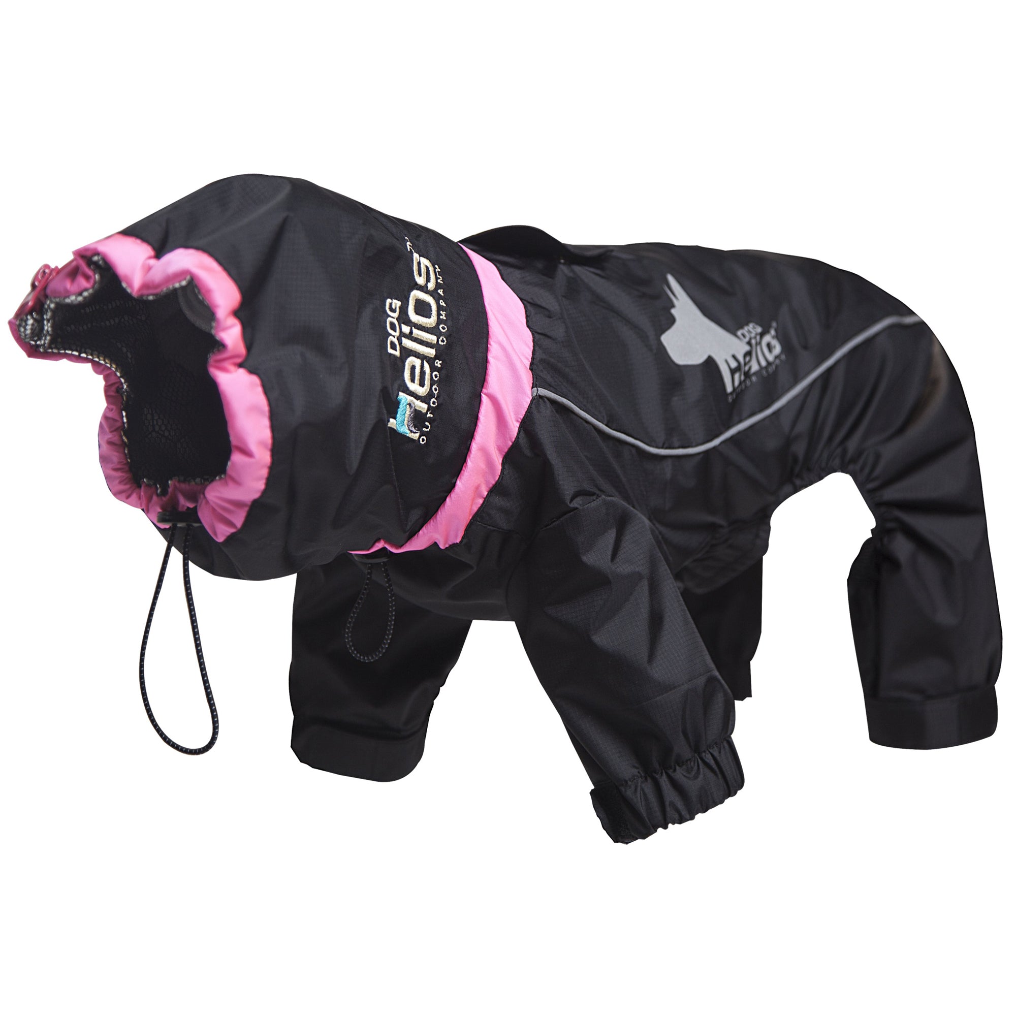Dog Helios® Weather-King Windproof Dog Jacket - Black - Medium