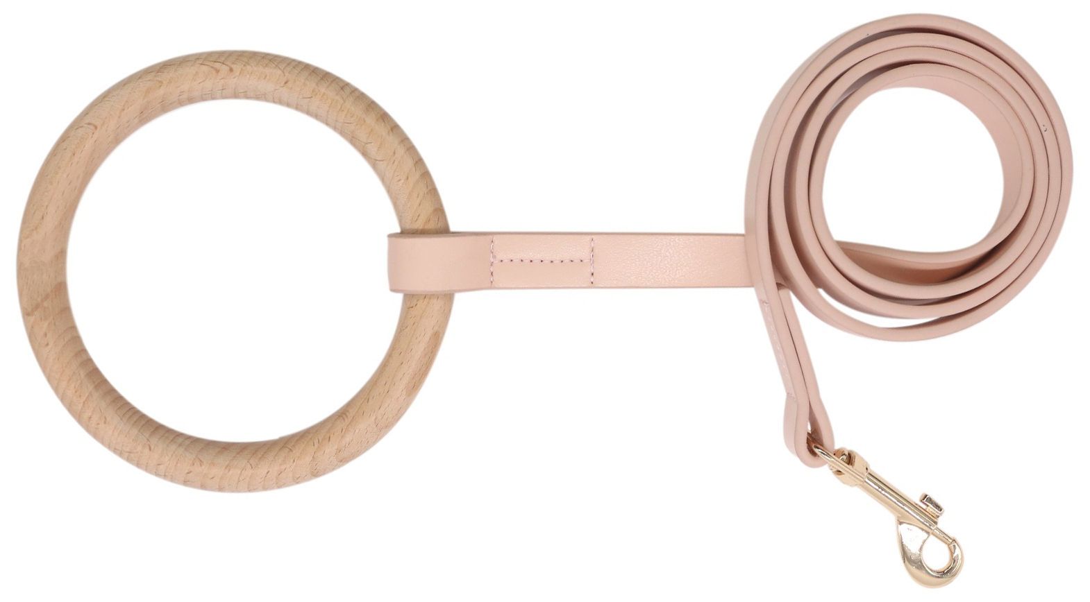 Pet Life ® 'Ever-Craft' Boutique Series Beechwood And Leather Designer Dog Leash - One Size - Pink