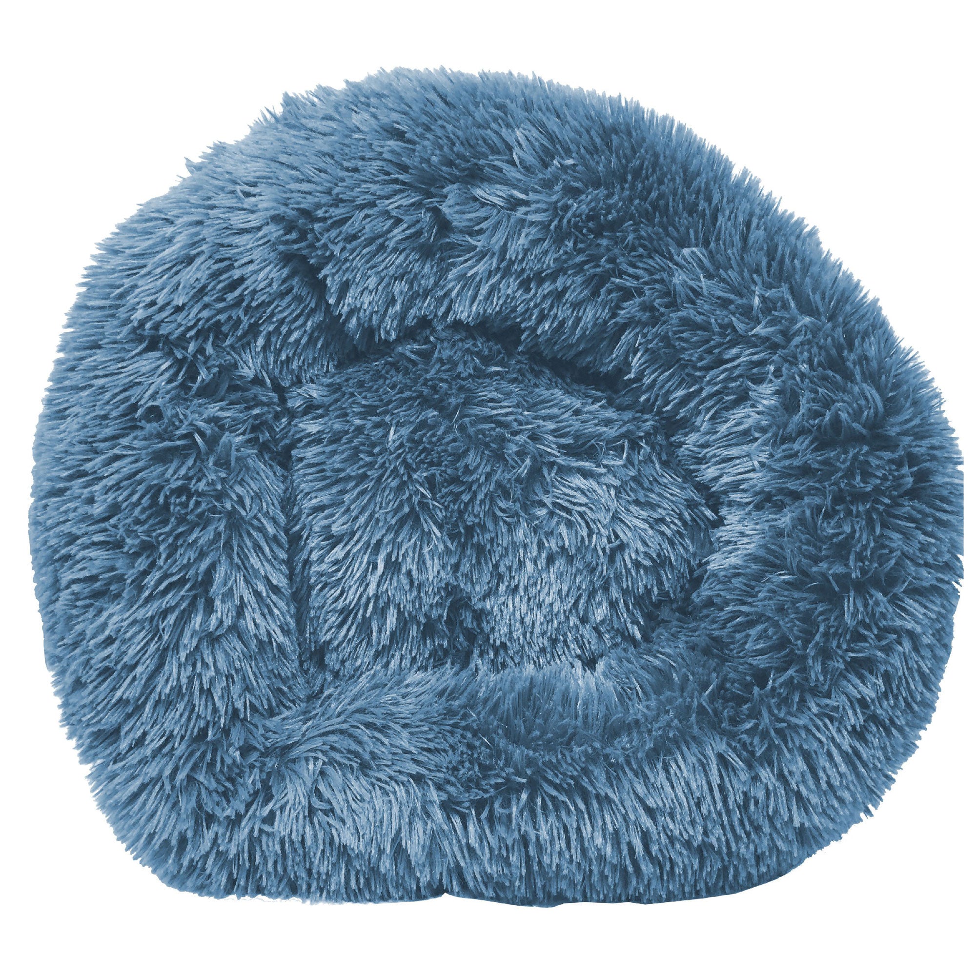 Pet Life Nestler Plush & Soft Dog Bed - Blue - Medium