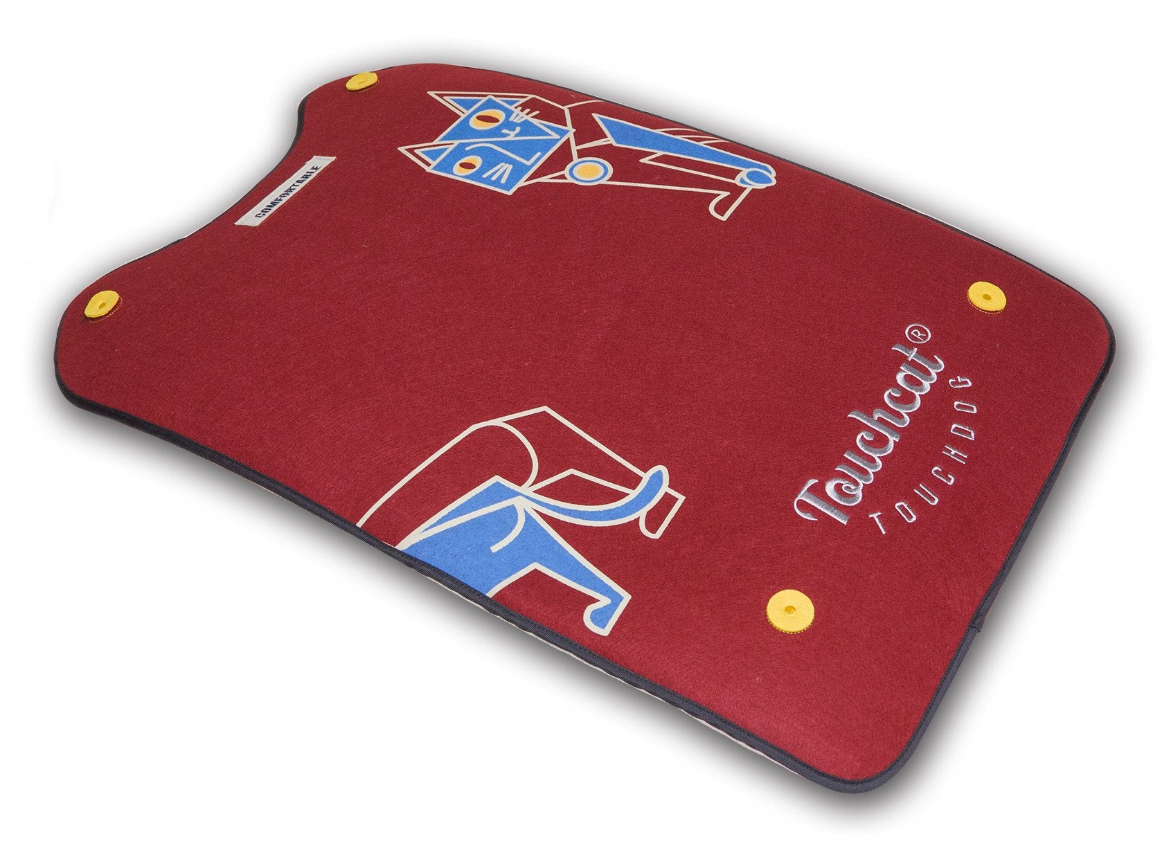 Touchcat Lamaste Travel Embroidered Pet Bed Mat - Red - Large