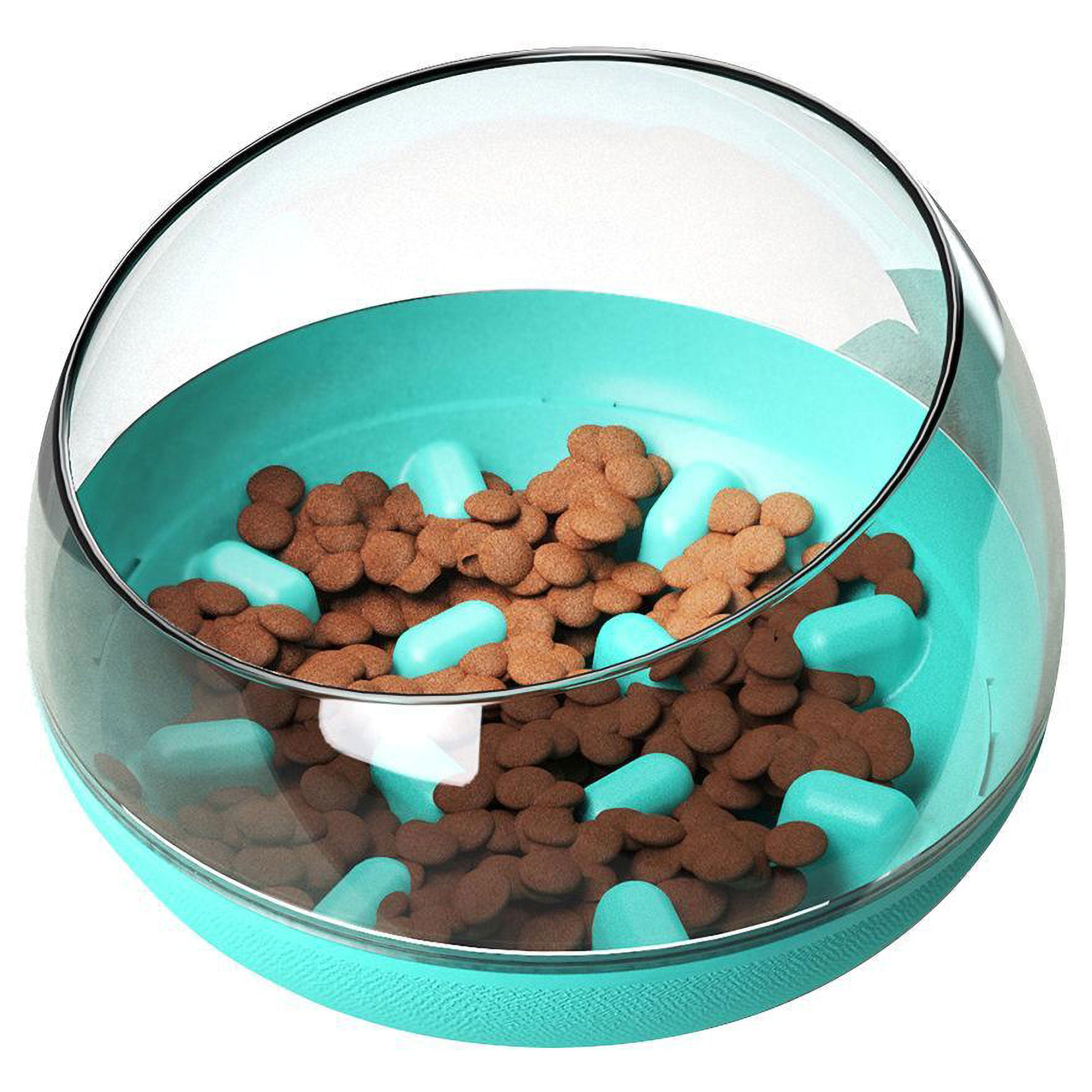 Pet Life® Tumbowl Slow Feeding Pet Bowl - Green