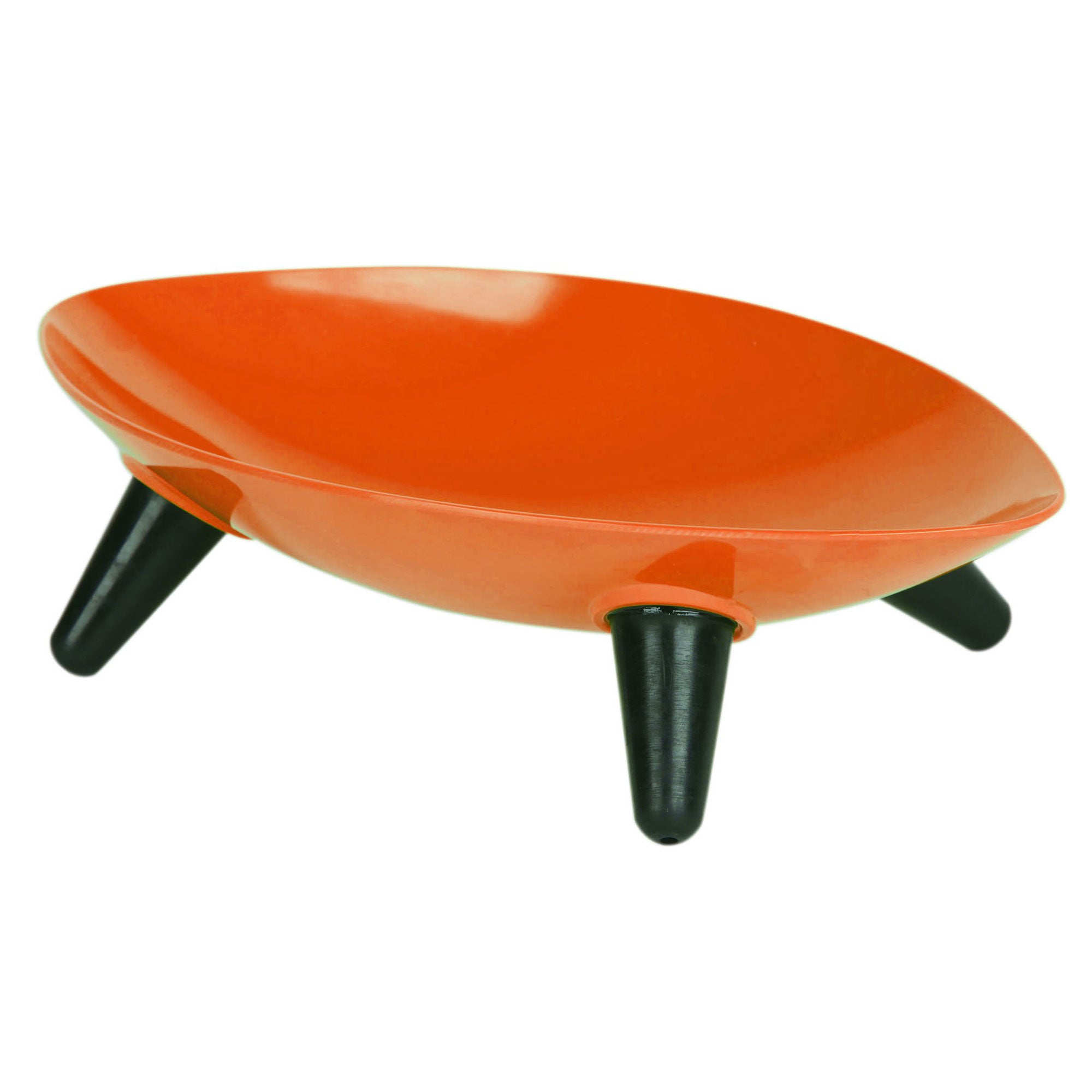 Pet Life® Melamine Couture Sculpture Dog Bowl - Orange