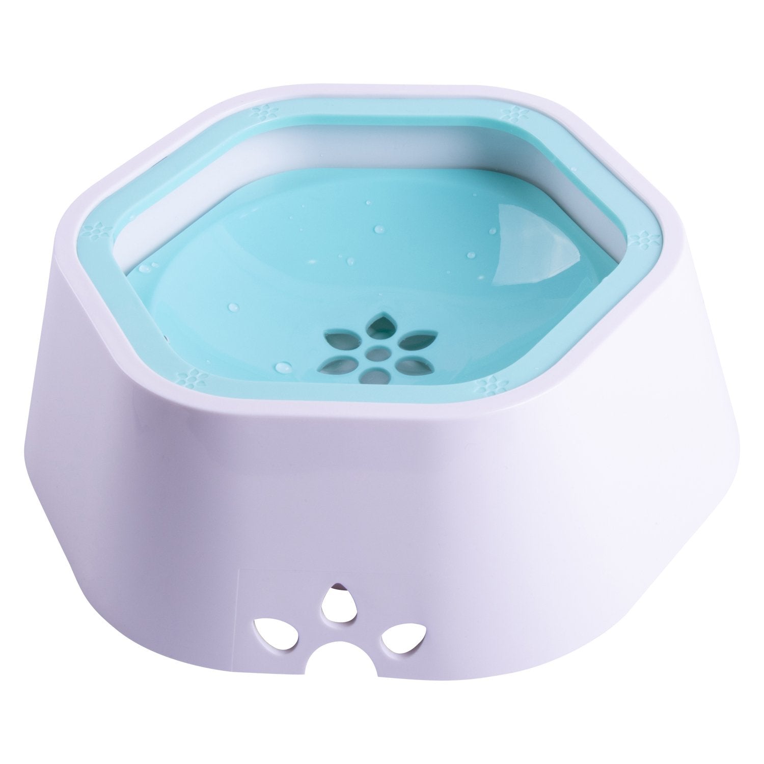 Pet Life Everspill Food & Water Pet Bowl - Blue