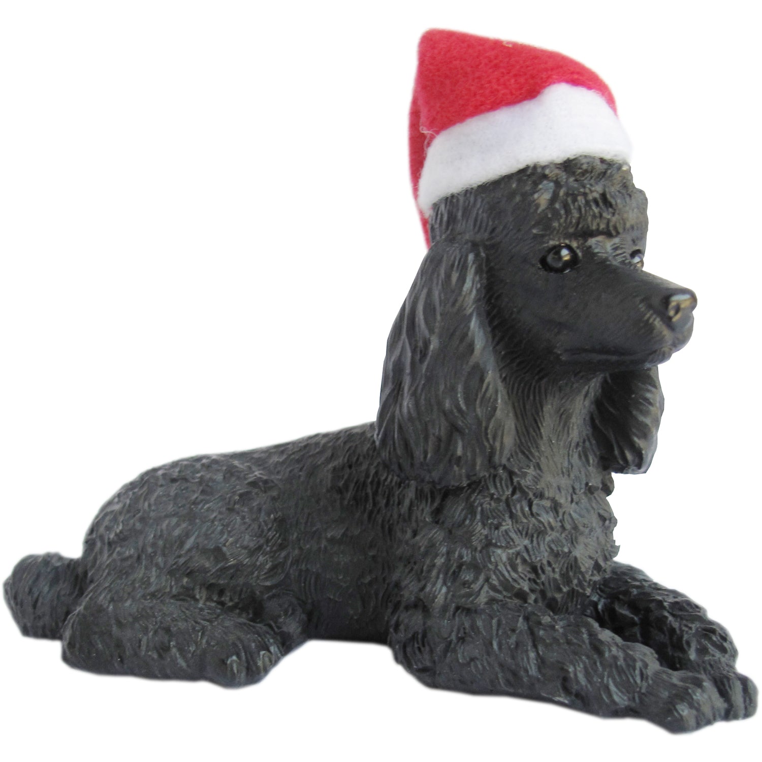 Sandicast Sitting Black Poodle Christmas Tree Ornament