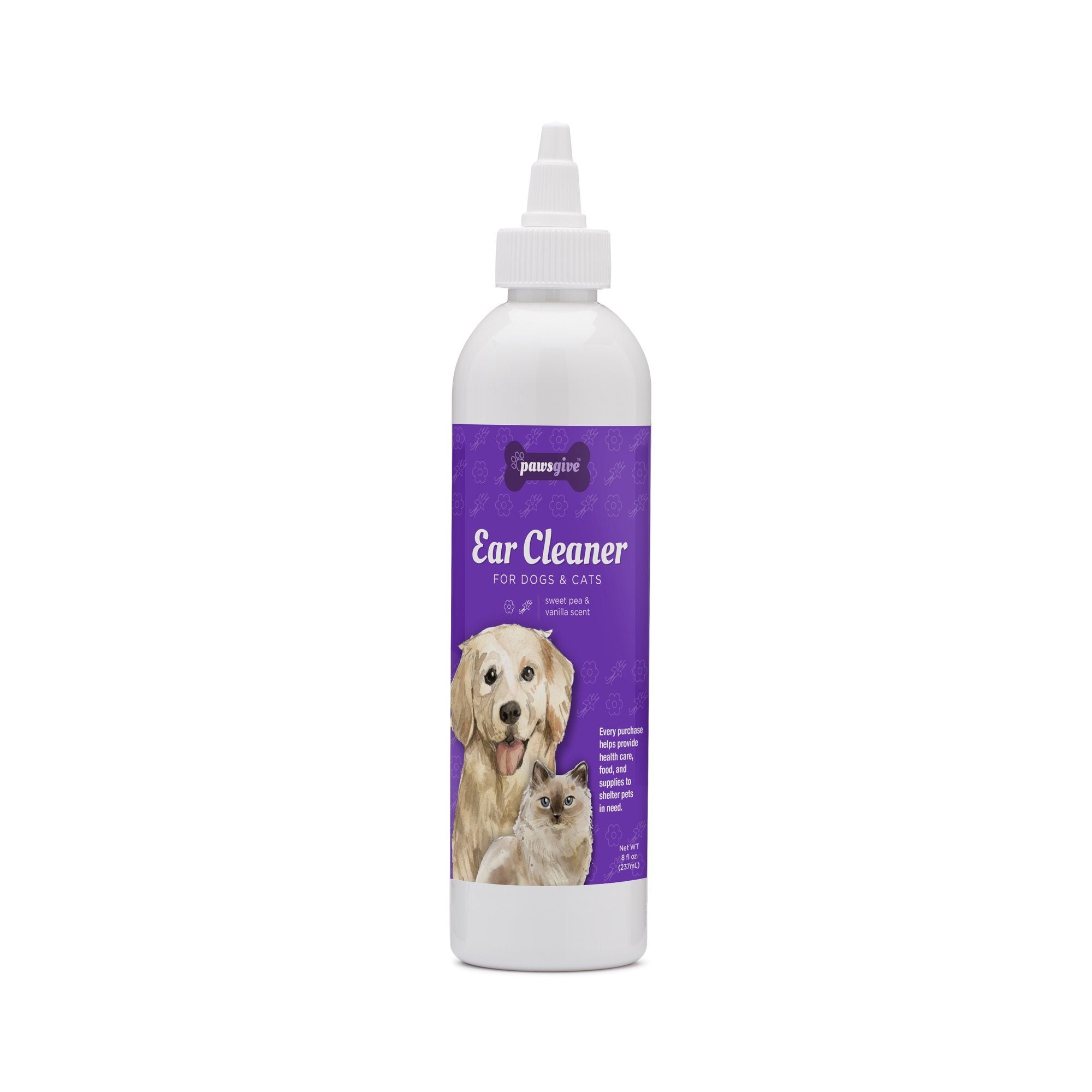 PawsGive Ear Cleaner For Dogs And Cats , Gently Cleans And Deodorizes