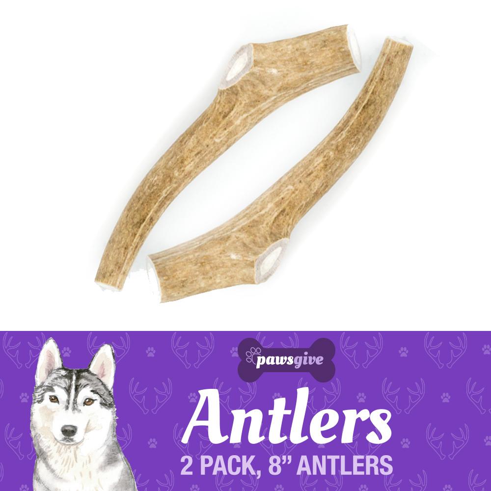 PawsGive Natural Dog Chews , Antler Dog Chews Made From Naturally Shed Antlers