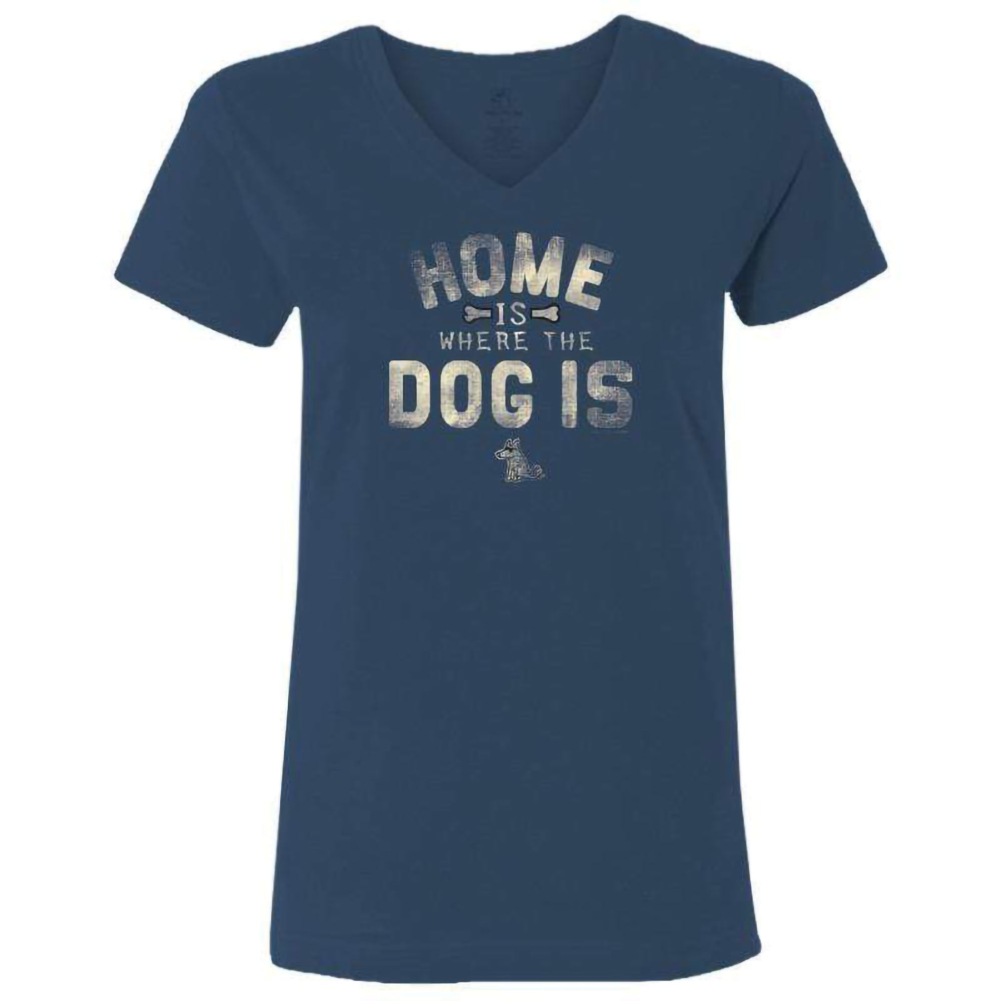 Teddy The Dog™ Home Ladies V-Neck - XX-Large