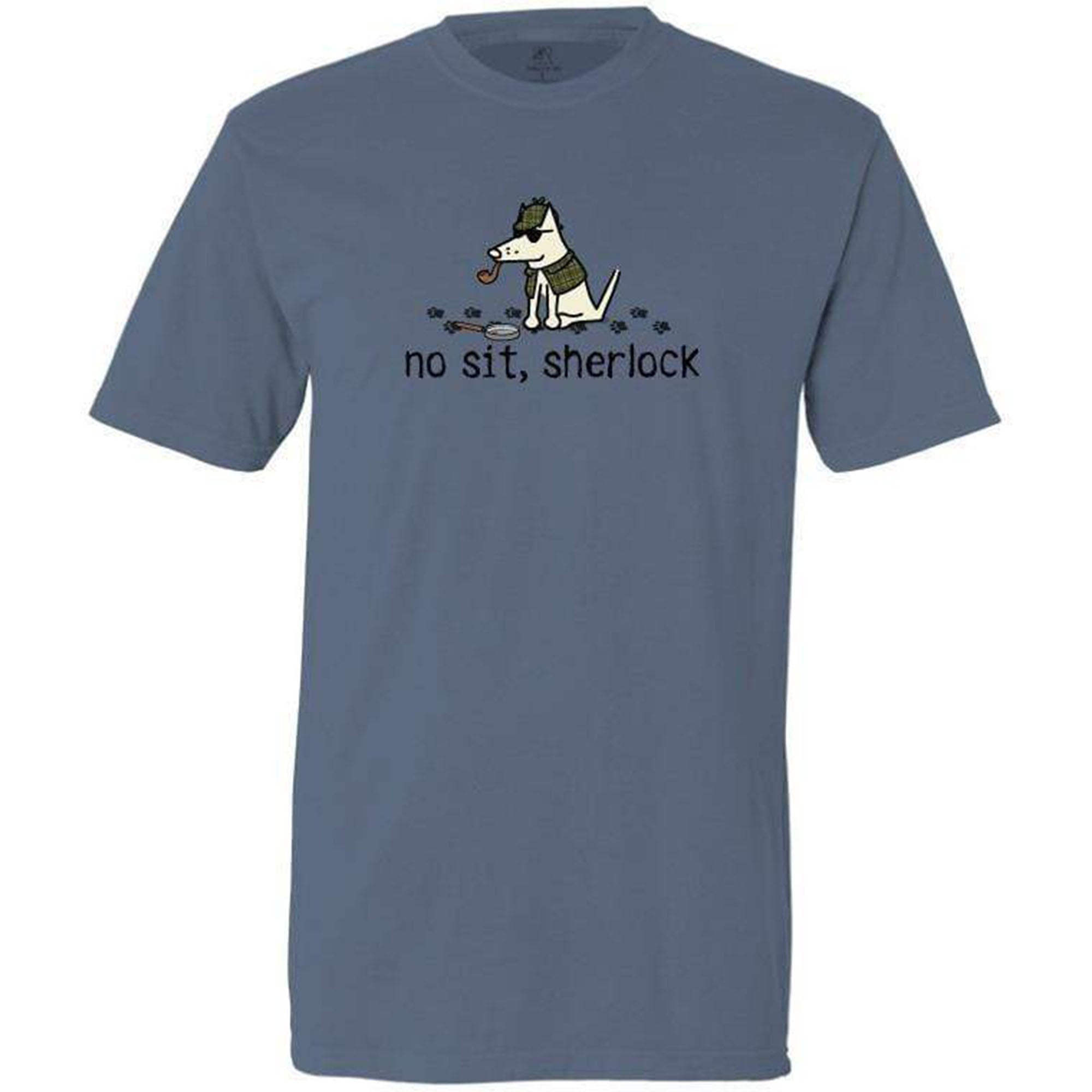 Teddy The Dog™ No Sit Sherlock T-Shirt - X-Large
