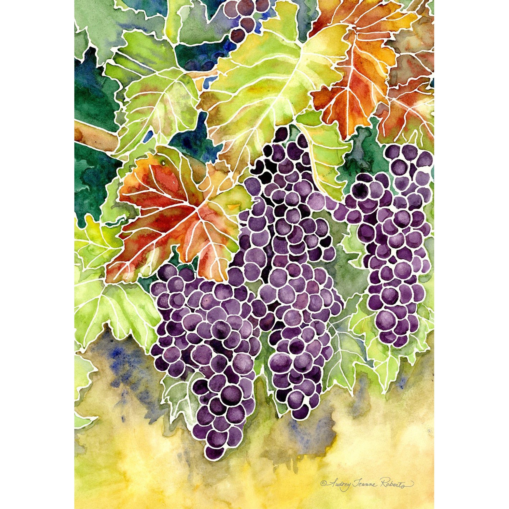 Toland Vineyard Grapes Garden Flag