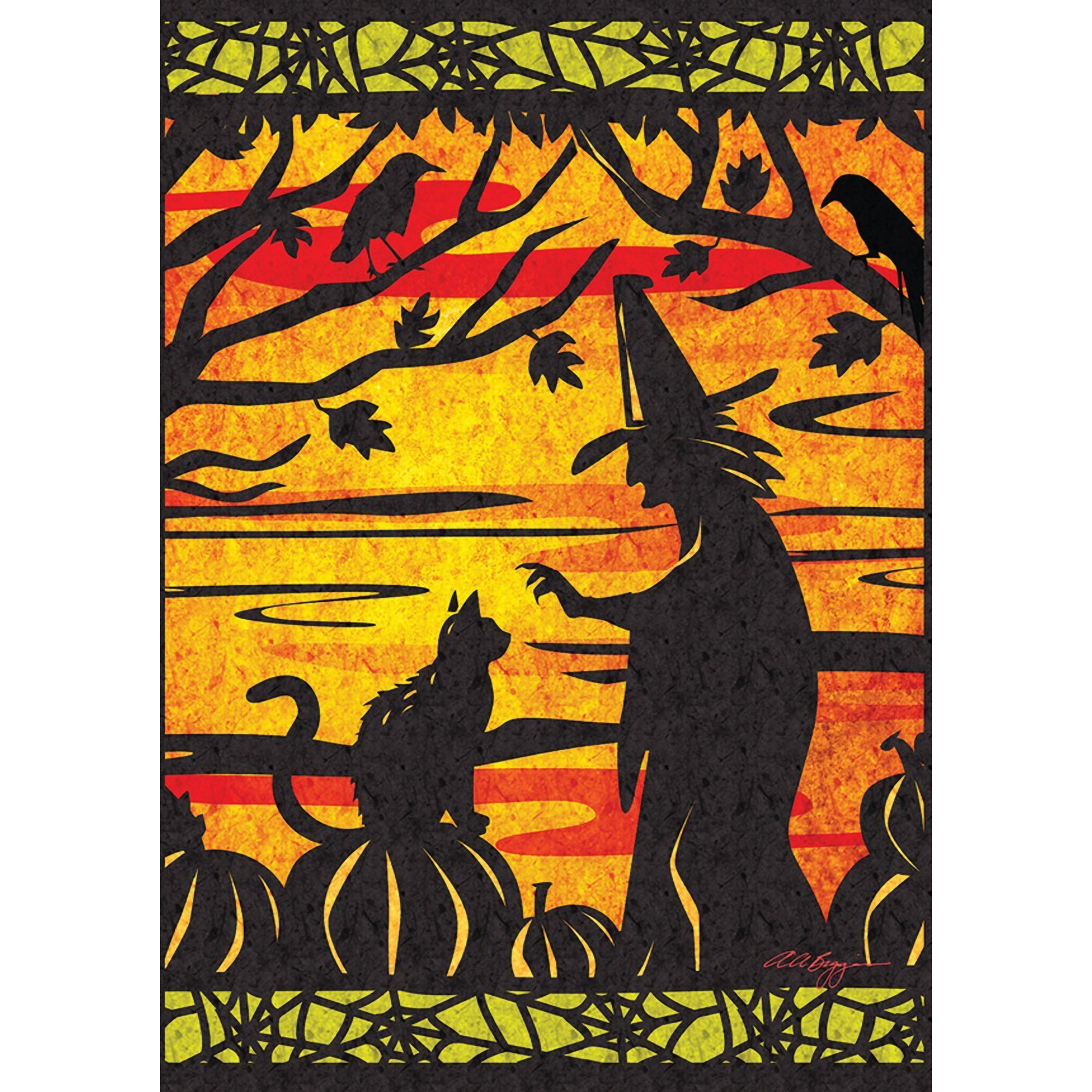 Toland Witch's Best Friend Garden Flag