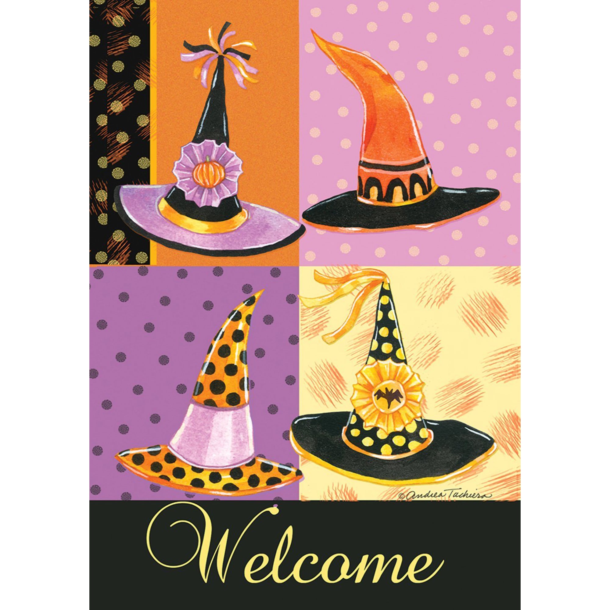 Toland Witchy Welcome Garden Flag