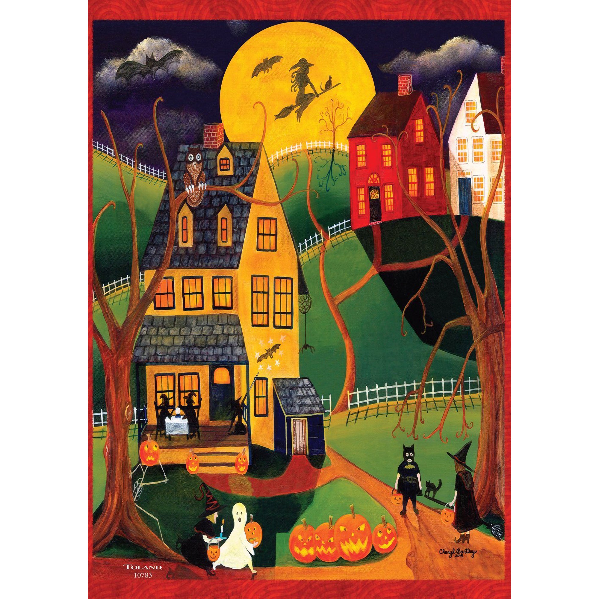 Halloween Night Garden Flag