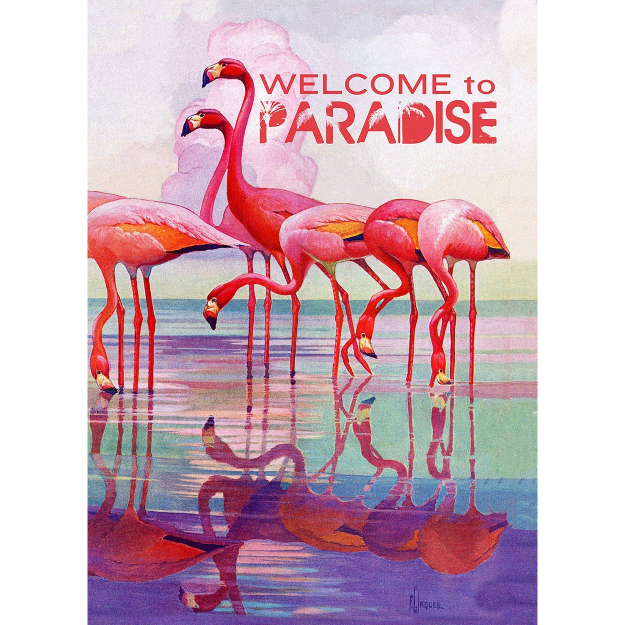 Toland Flamingo Paradise Garden Flag - 12.5 X 18