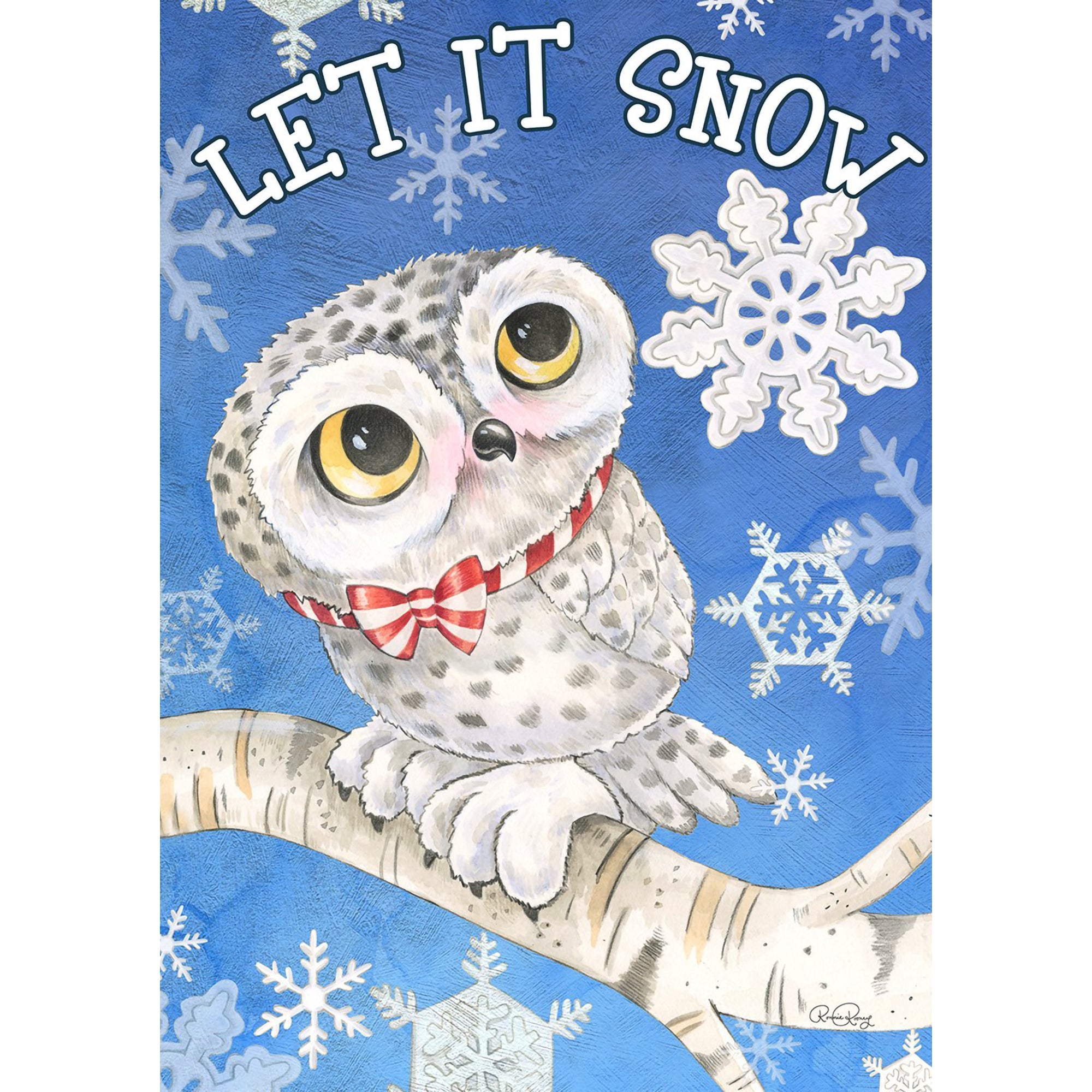 Toland Snowy Owl Garden Flag