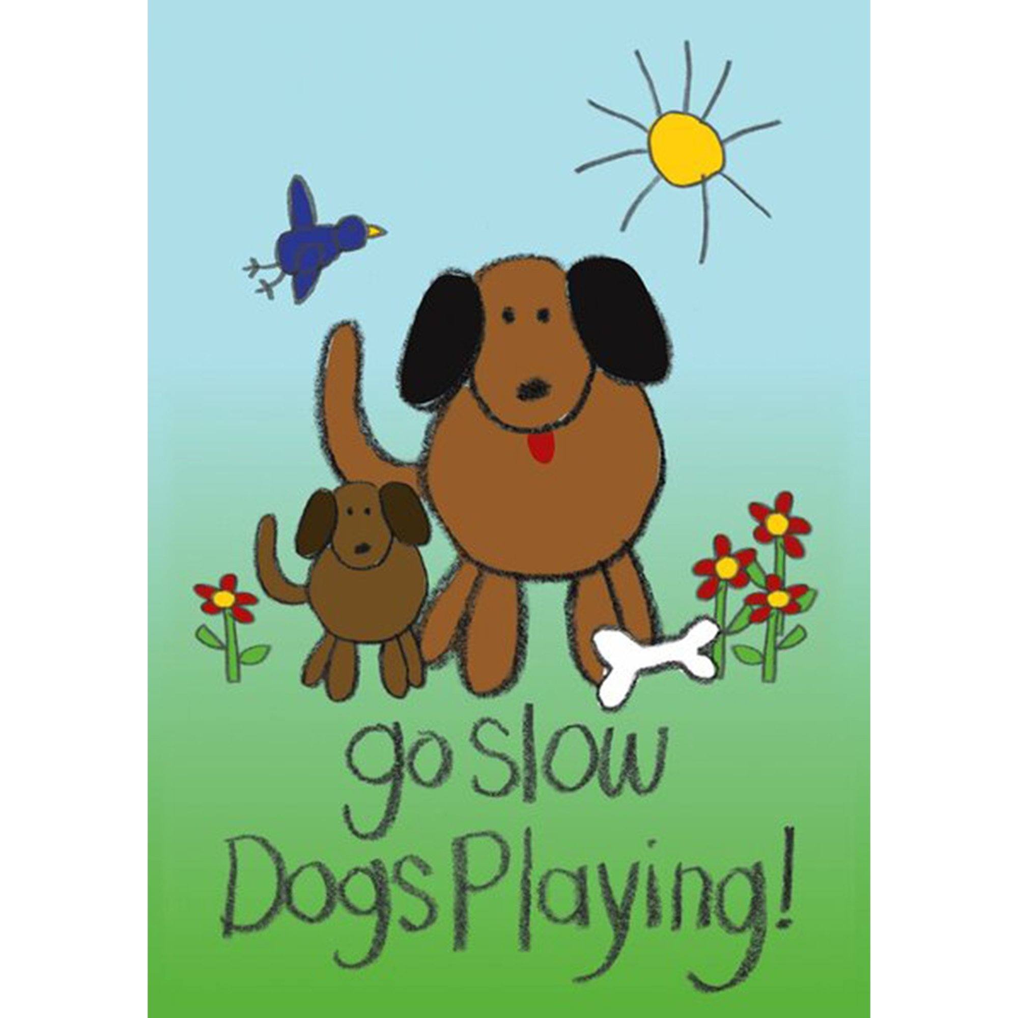 Toland Dogs Playing Garden Flag - 12.5 X 18