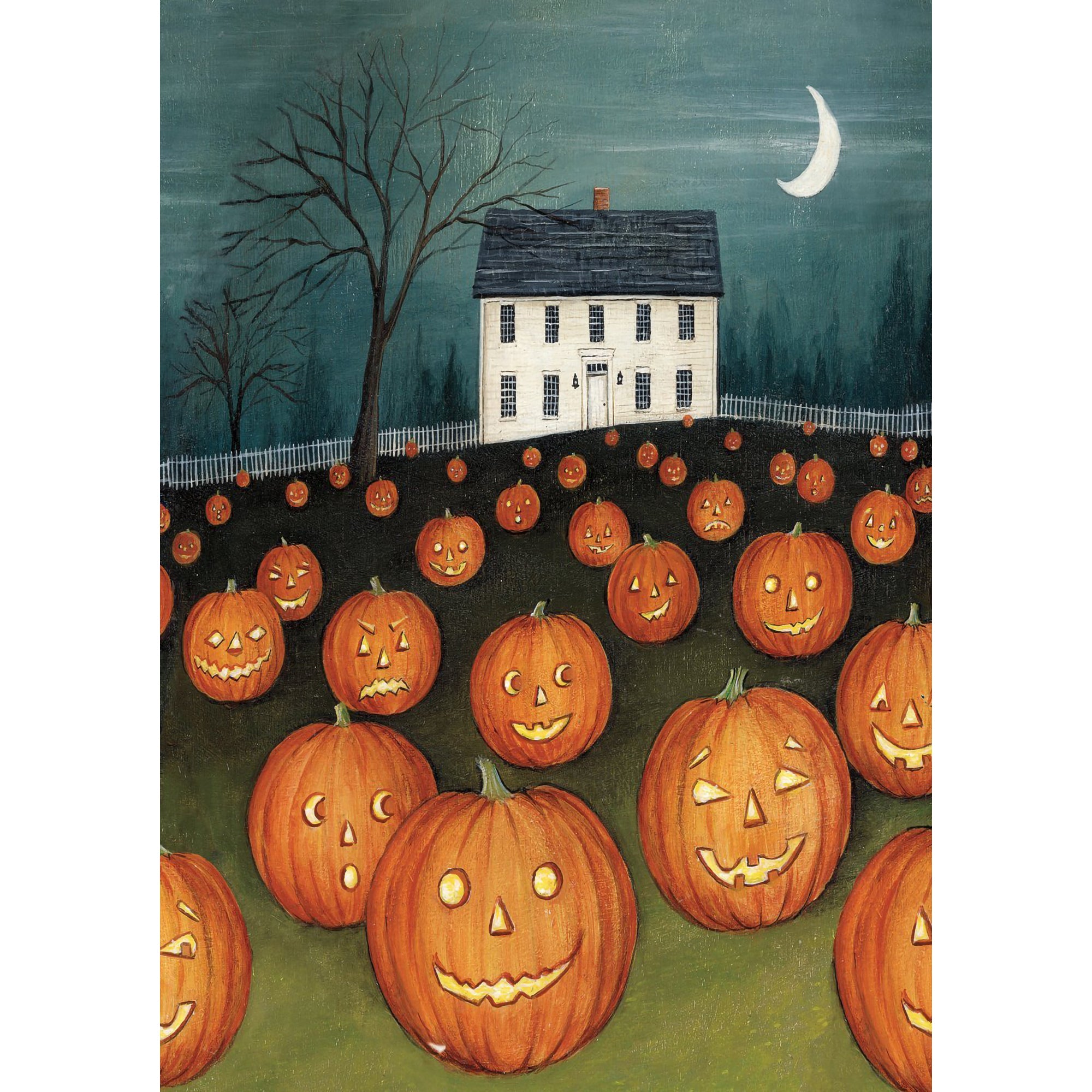 Toland Pumpkin Hollow House Garden Flag