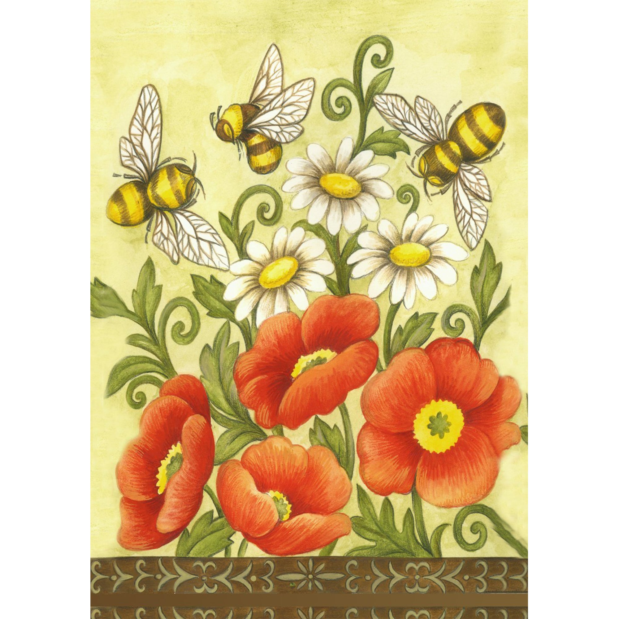 Toland Bees & Wildflowers Garden Flag