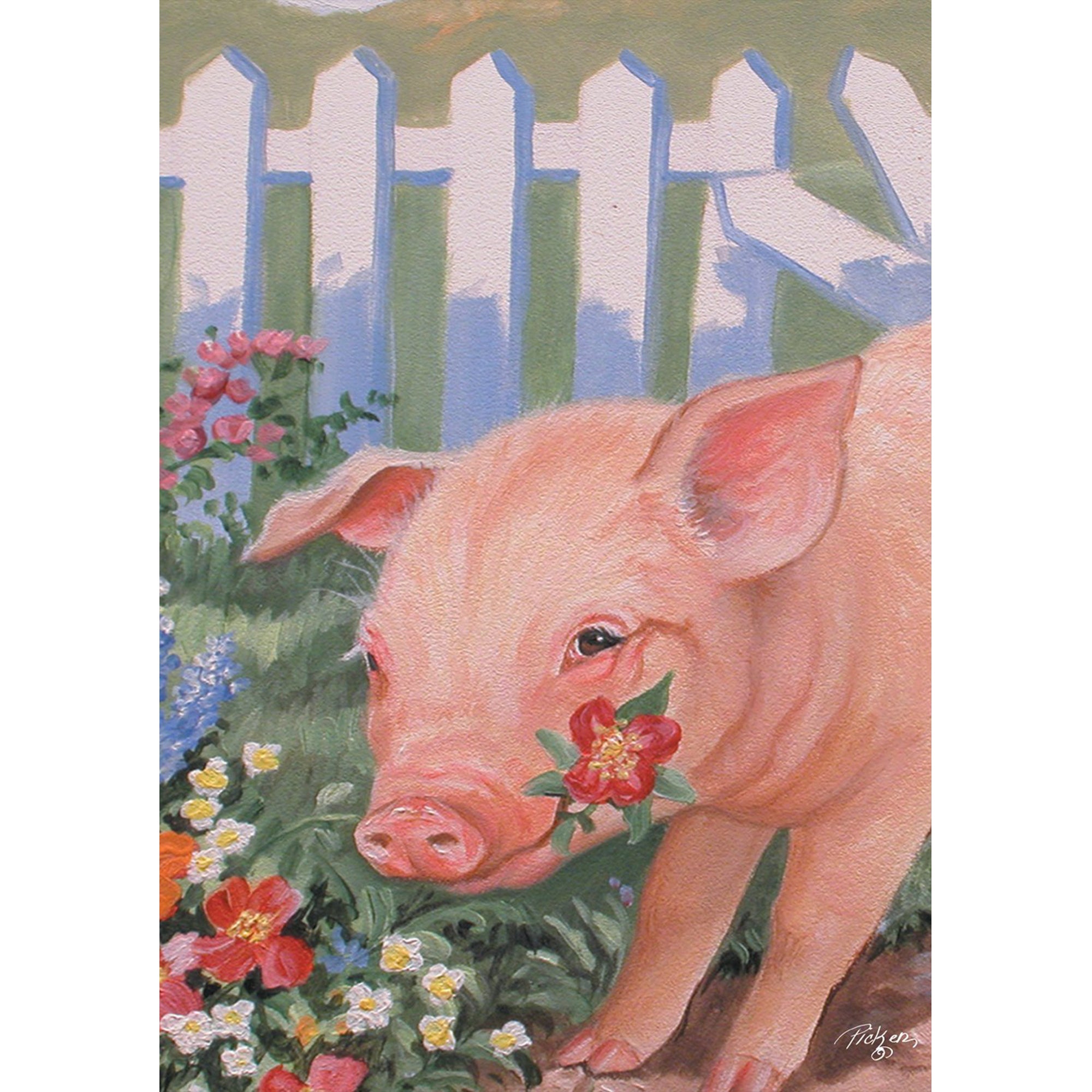 Toland Piggin' Out Garden Flag