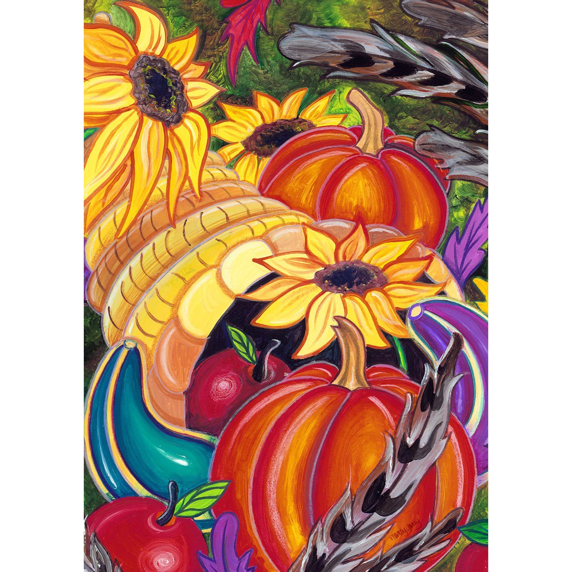 Colorful Cornucopia Garden Flag