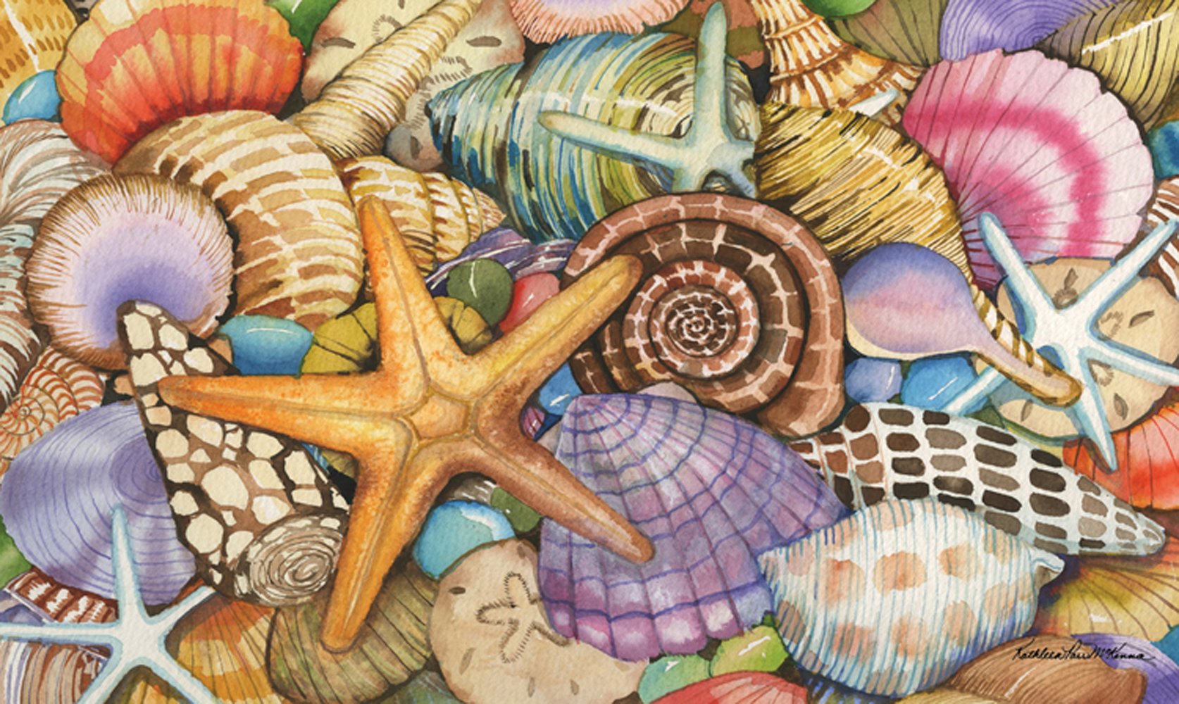 Toland Shells Of The Sea Doormat
