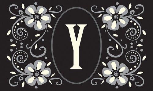 Classic Monogram Door Mat - Letter Y