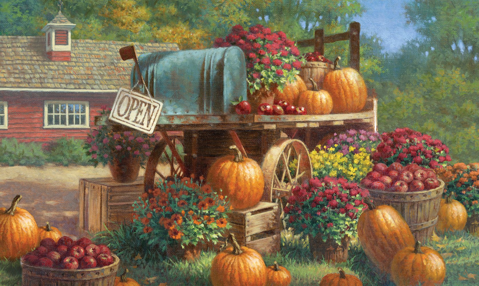 Toland Farm Pumpkin Door Mat