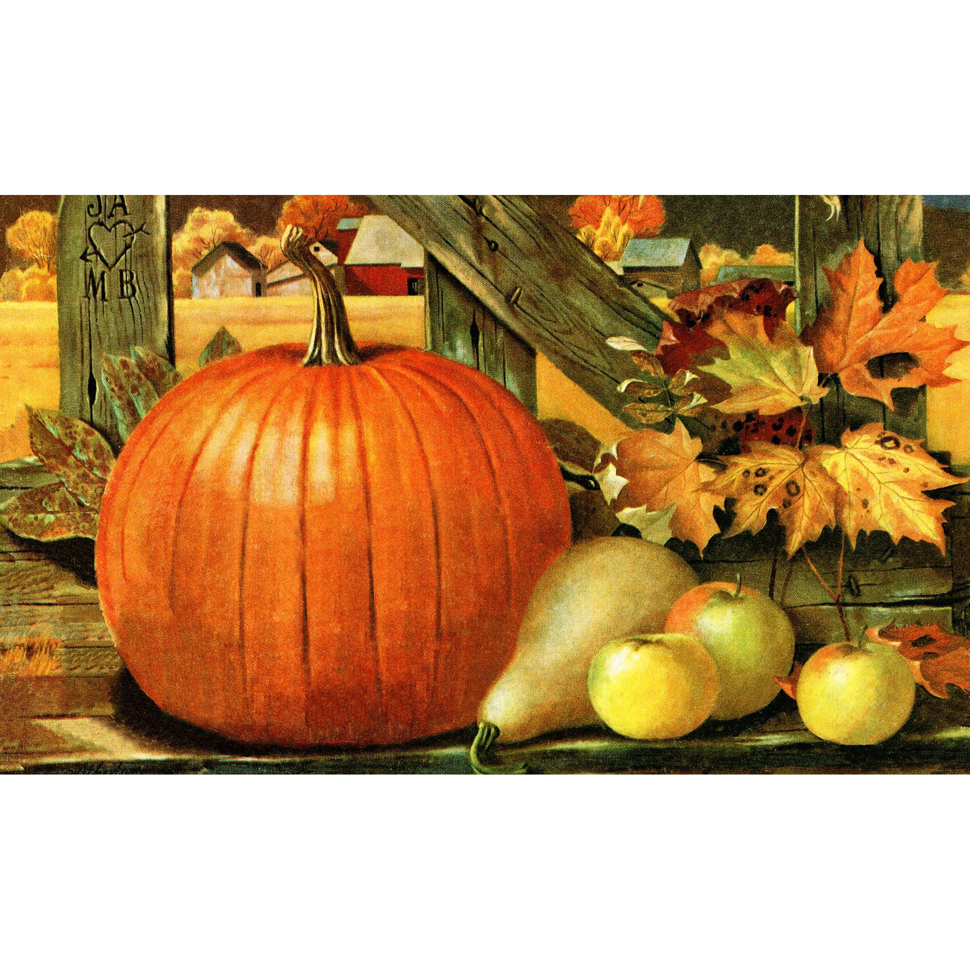 Toland Fall Feast Door Mat