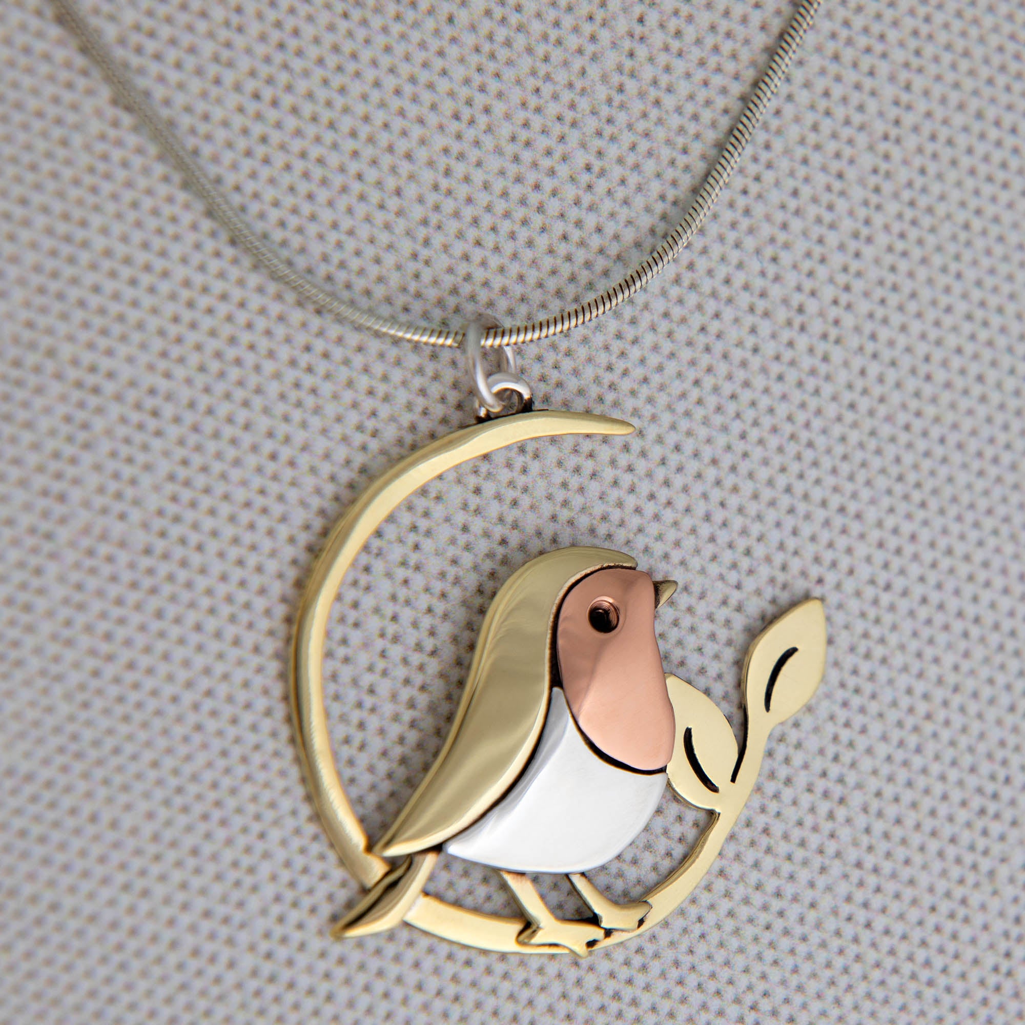 Standing Bird Sterling Necklace - Pendant Only